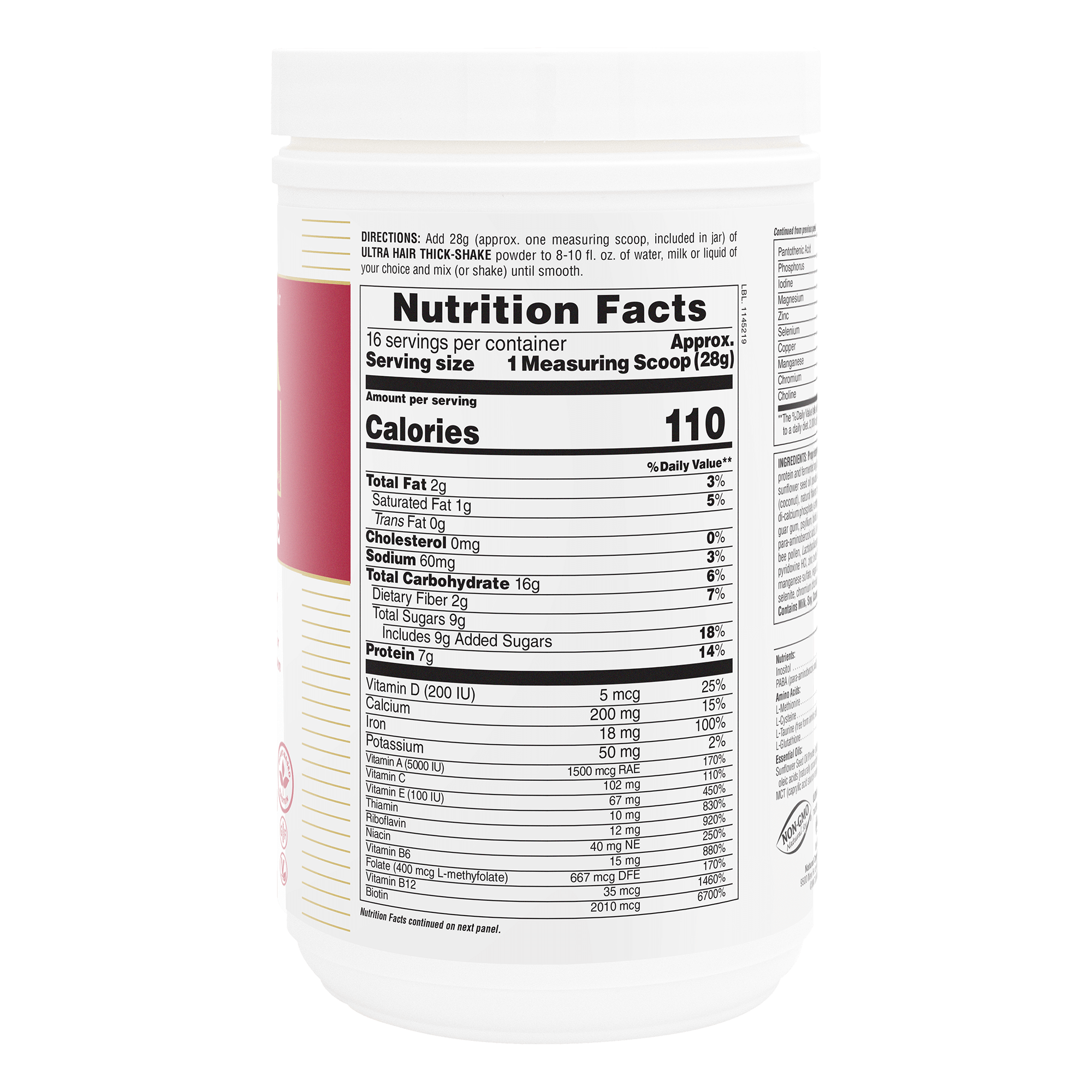 Ultra Hair® Thick-Shake - 1 LB