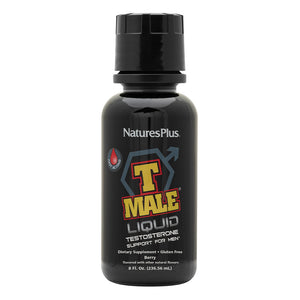 Frontal product image of T MALE® Liquid containing 8 FL OZ