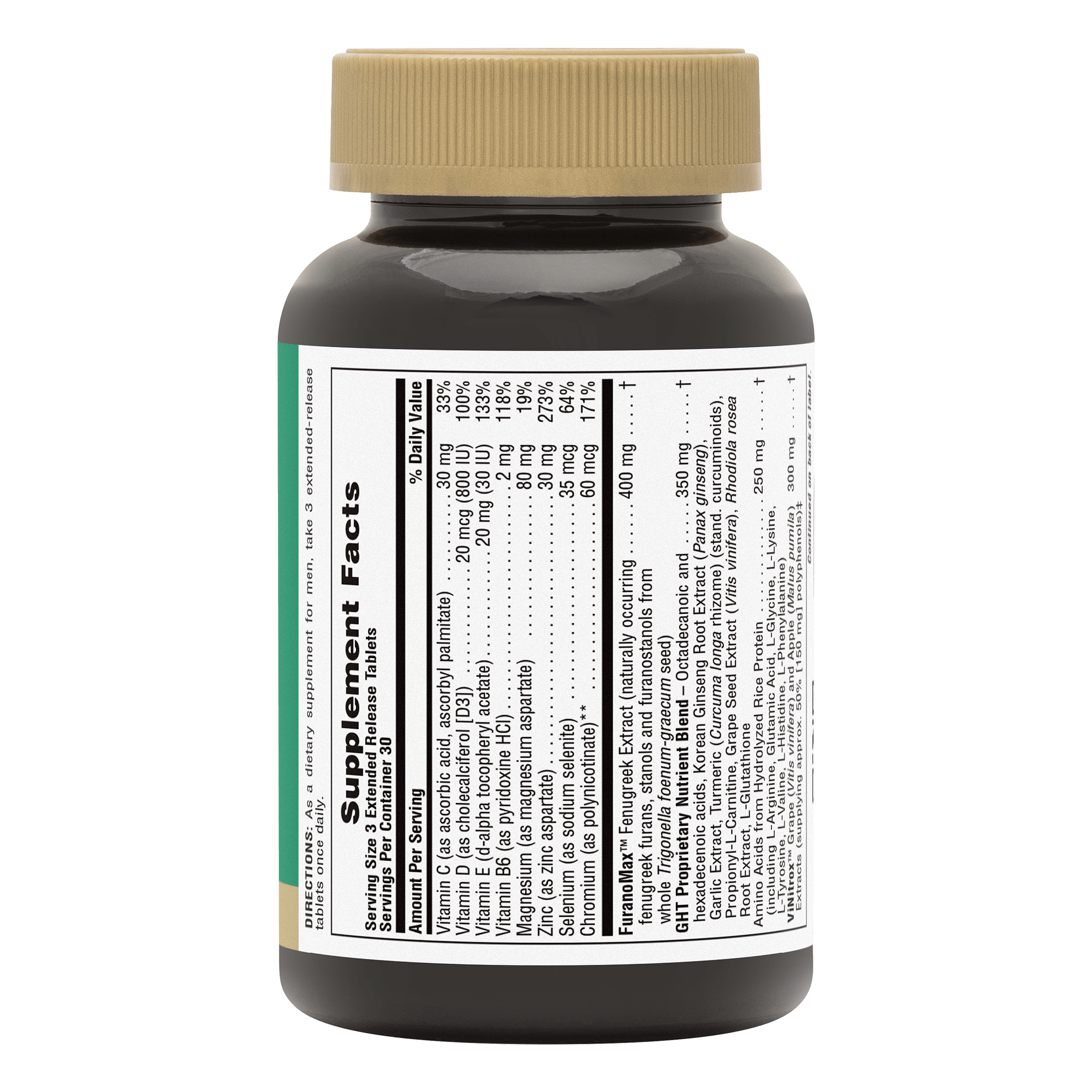 Ultra GHT MALE™ Extended Release Bi-Layered Tablets - 90 Count