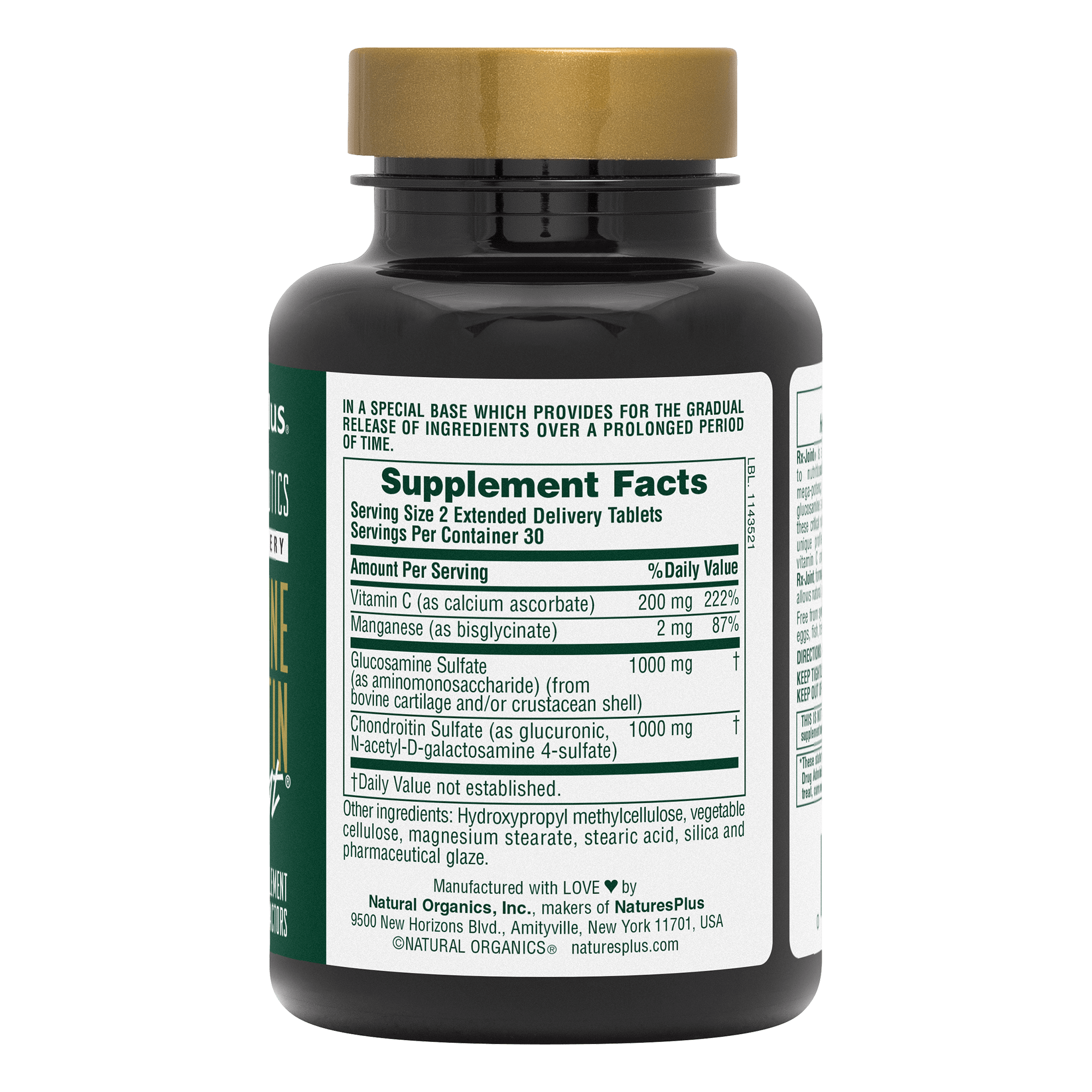 Glucosamine/Chondroitin Rx-Joint® Tablets - 60 Count