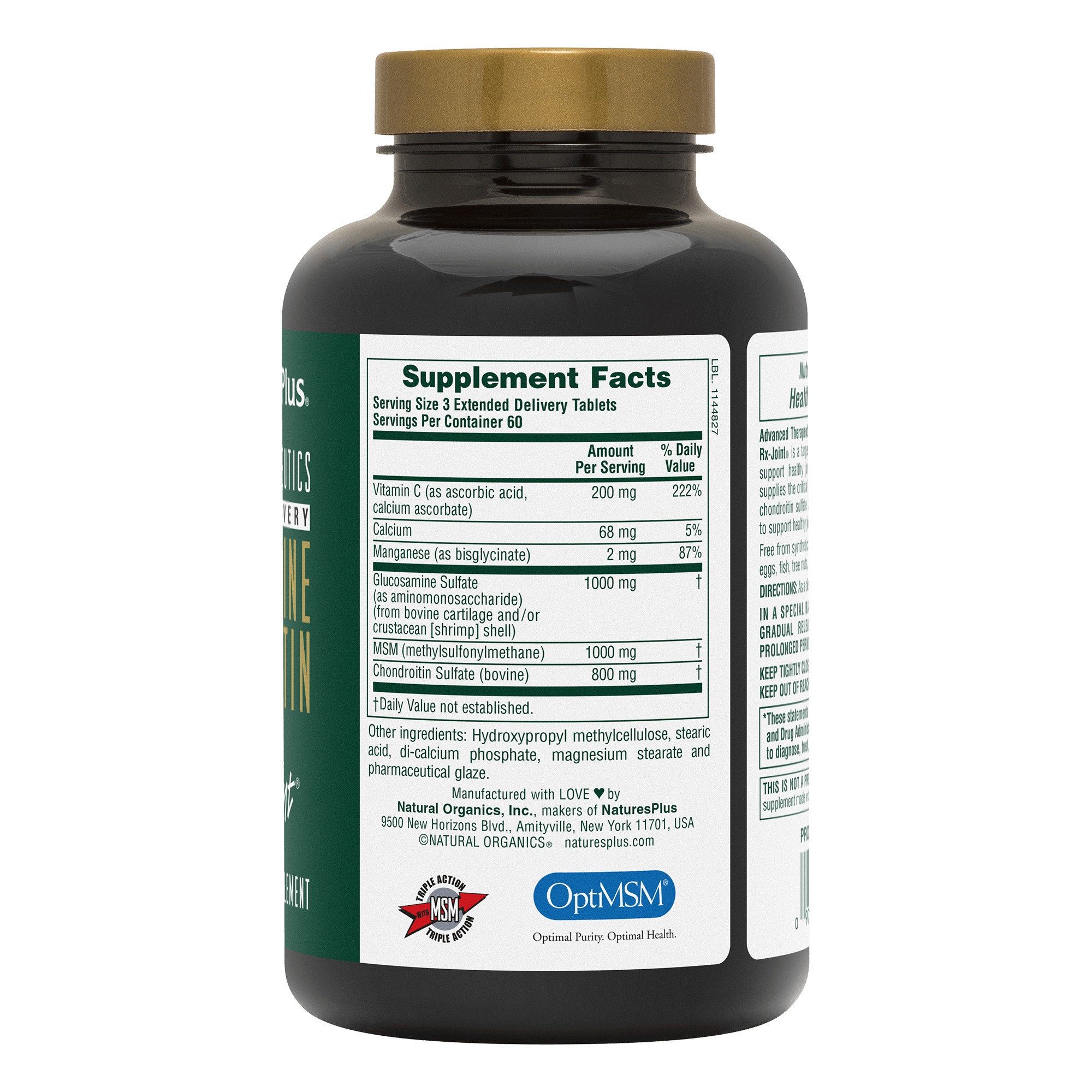 Glucosamine/Chondroitin/MSM Ultra Rx-Joint® Tablets - 180 Count