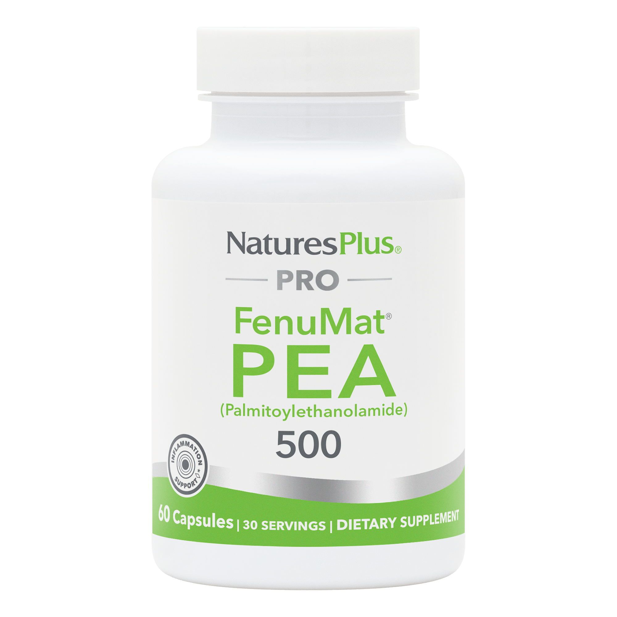 NaturesPlus PRO FenuMat® PEA 500 - 60 Count