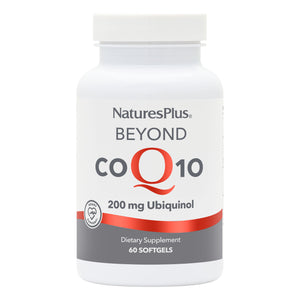 Frontal product image of Beyond CoQ10® 200 mg Softgels containing 60 Count