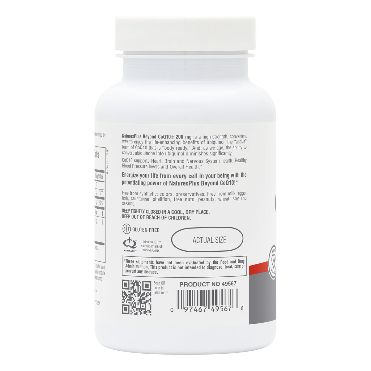 product image of Beyond CoQ10® 200 mg Softgels containing 60 Count