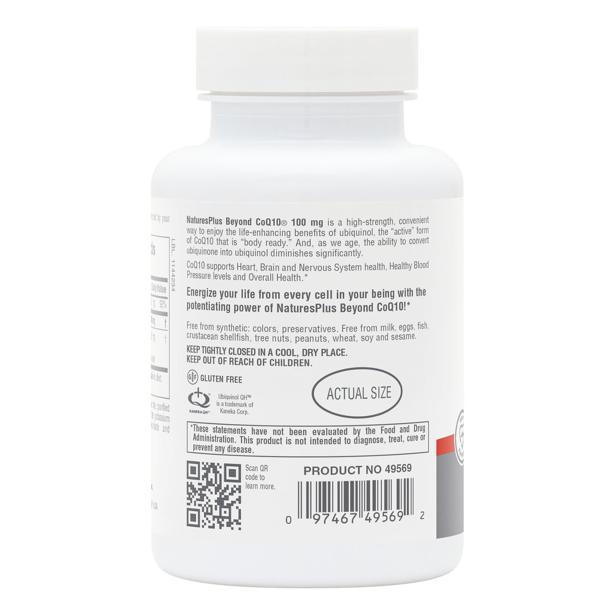 product image of Beyond CoQ10® 100 mg Softgels containing 60 Count