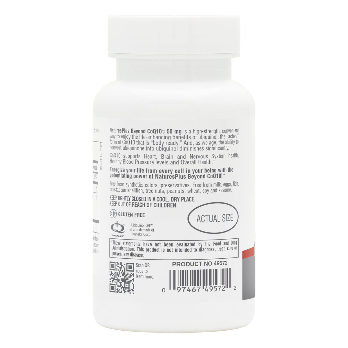 product image of Beyond CoQ10® 50 mg Softgels containing 30 Count