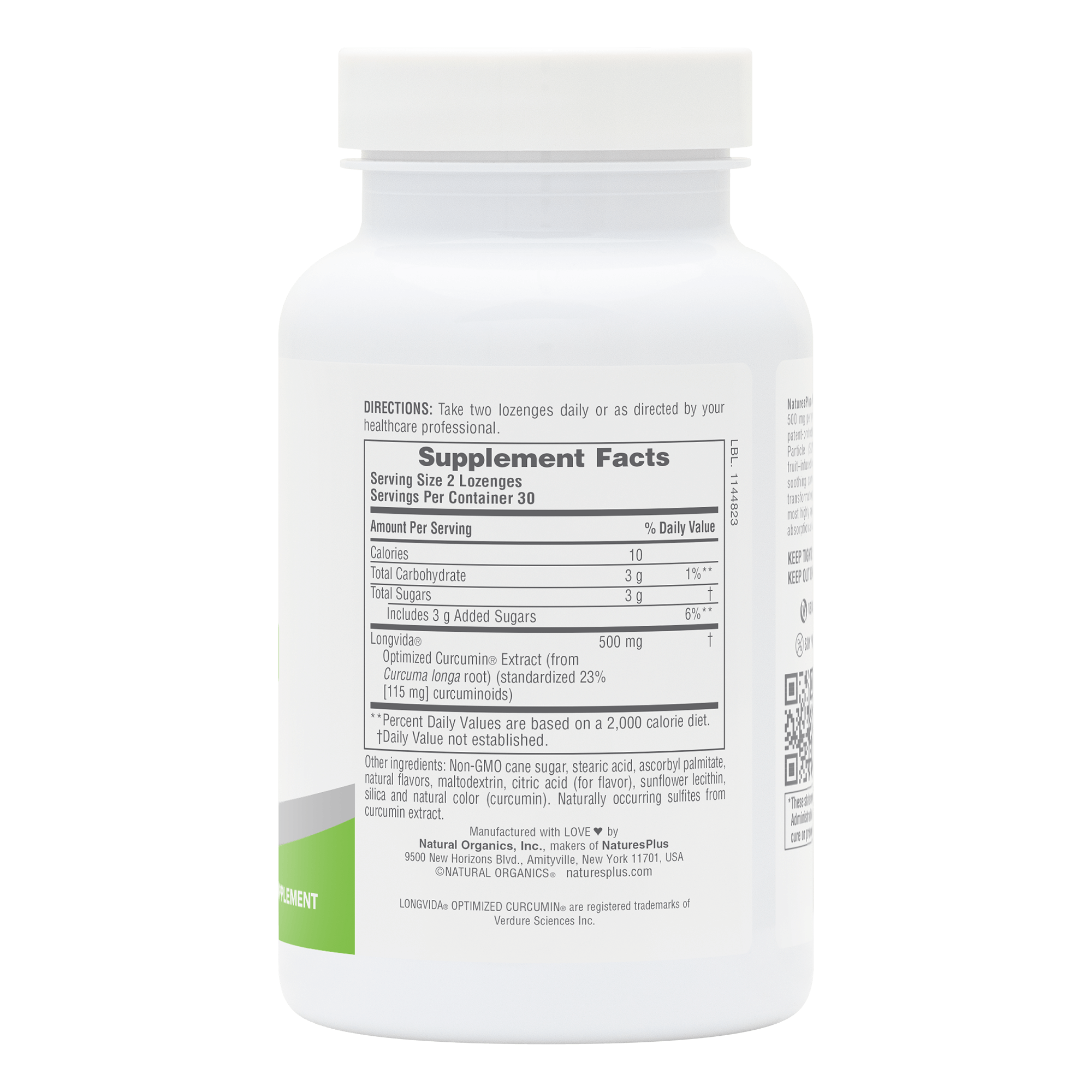 NaturesPlus PRO Curcumin Longvida® 500 MG Lozenges - 60 Count