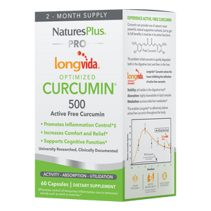 NaturesPlus PRO Curcumin Longvida® 500 MG Capsules - 60 Count