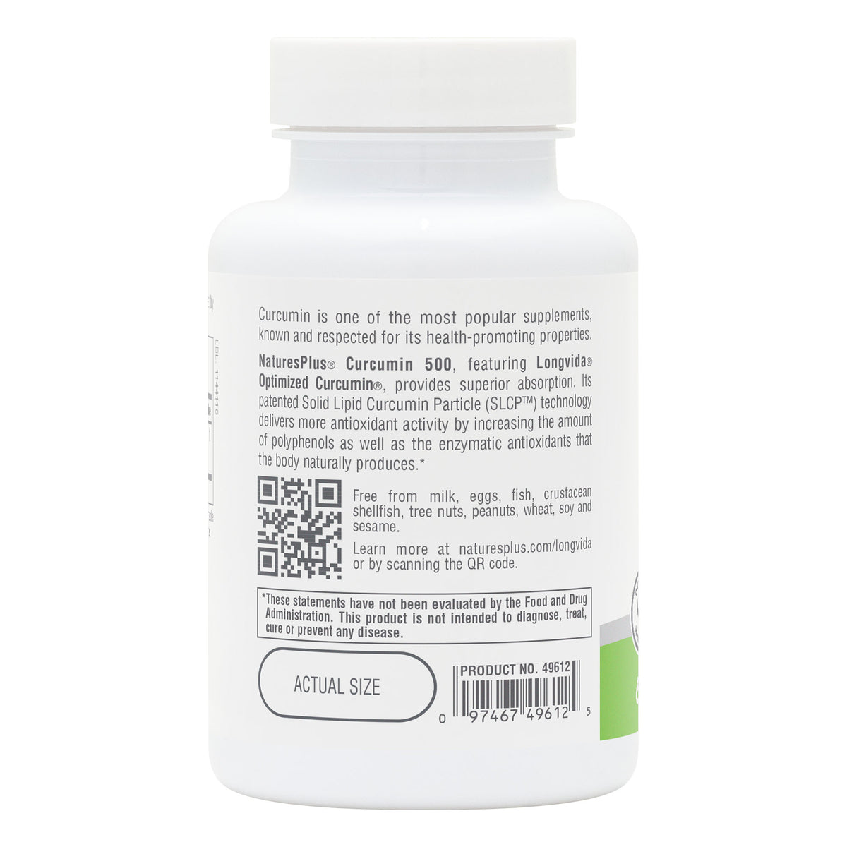 product image of NaturesPlus PRO Curcumin Longvida® 500 MG Capsules containing 60 Count