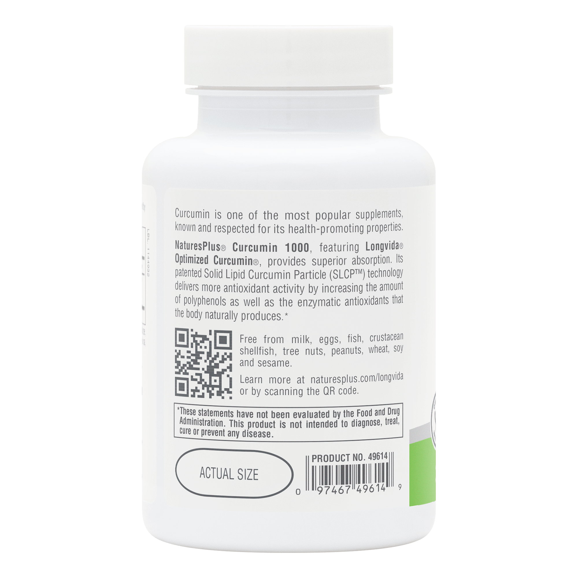 NaturesPlus PRO Curcumin Longvida® 1000 MG Tablets - 30 Count