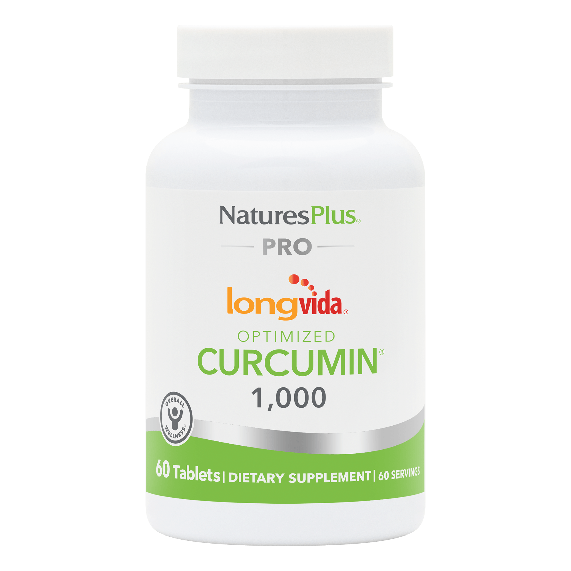 NaturesPlus PRO Curcumin Longvida® 1000 MG Tablets - 60 Count