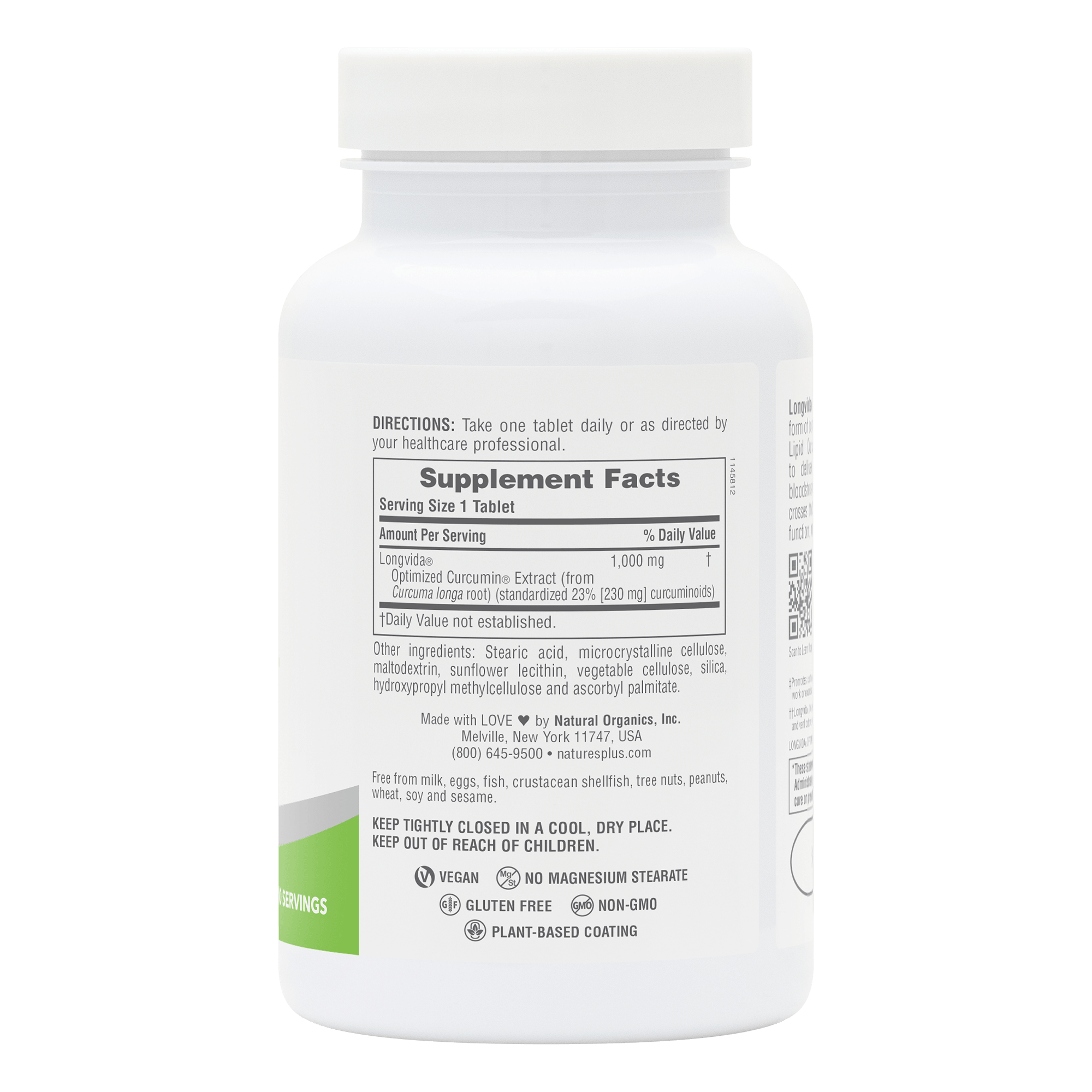 NaturesPlus PRO Curcumin Longvida® 1000 MG Tablets - 60 Count