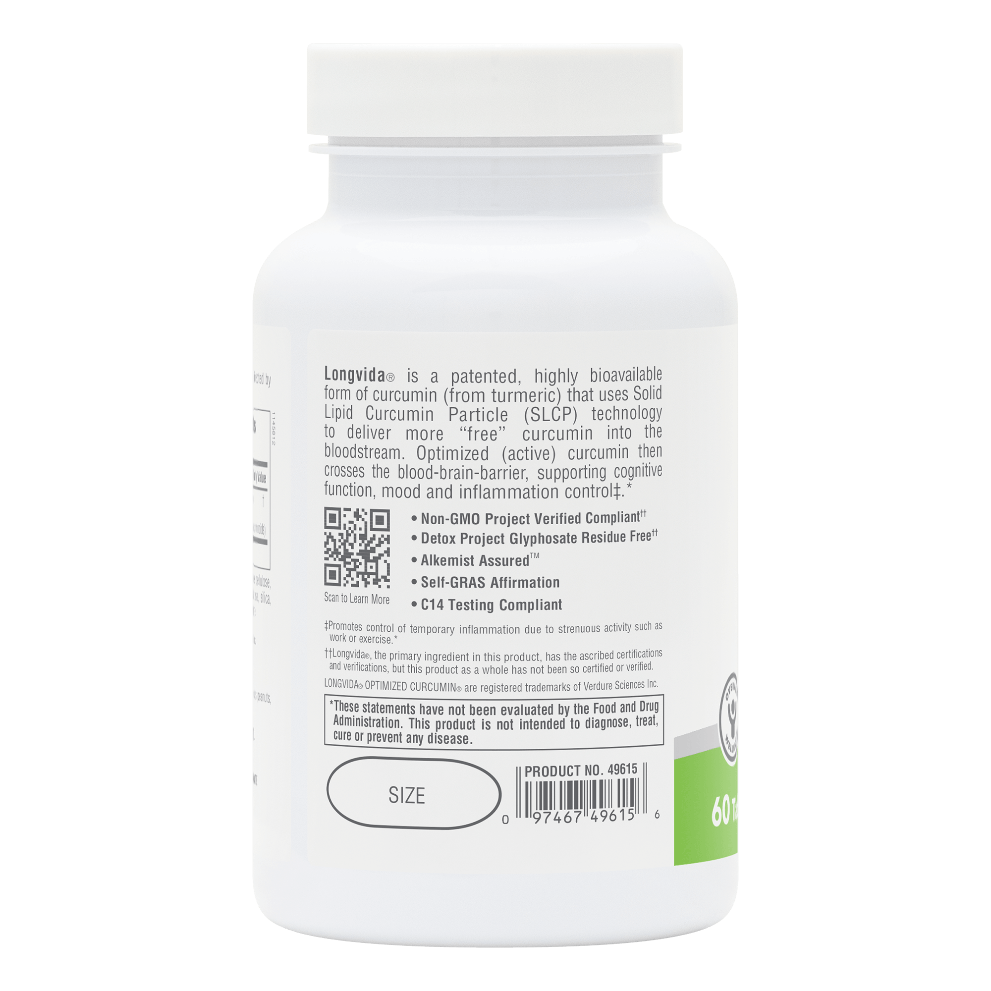 NaturesPlus PRO Curcumin Longvida® 1000 MG Tablets - 60 Count