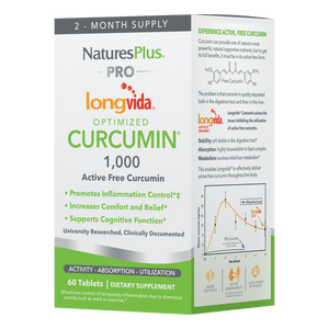NaturesPlus PRO Curcumin Longvida® 1000 MG Tablets - 60 Count