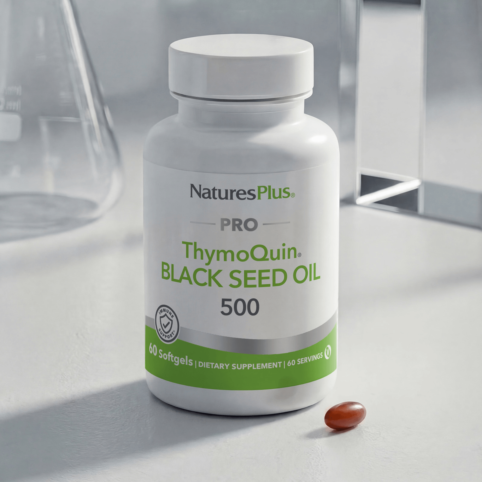NaturesPlus PRO ThymoQuin® Black Seed Oil 500 MG Softgels - 60 Count