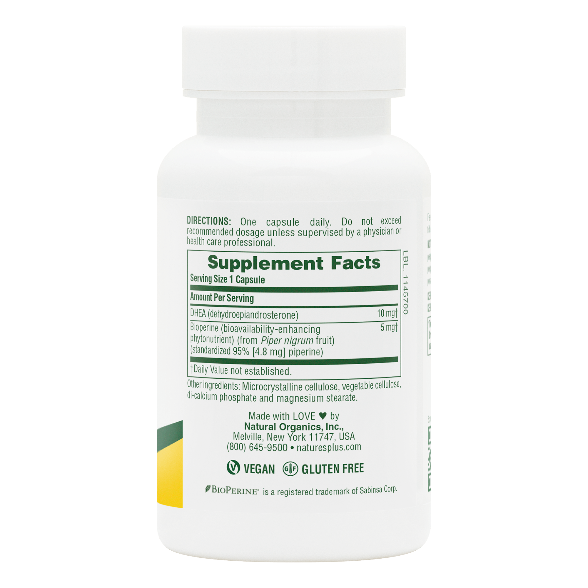 DHEA-10 Capsules - 90 Count