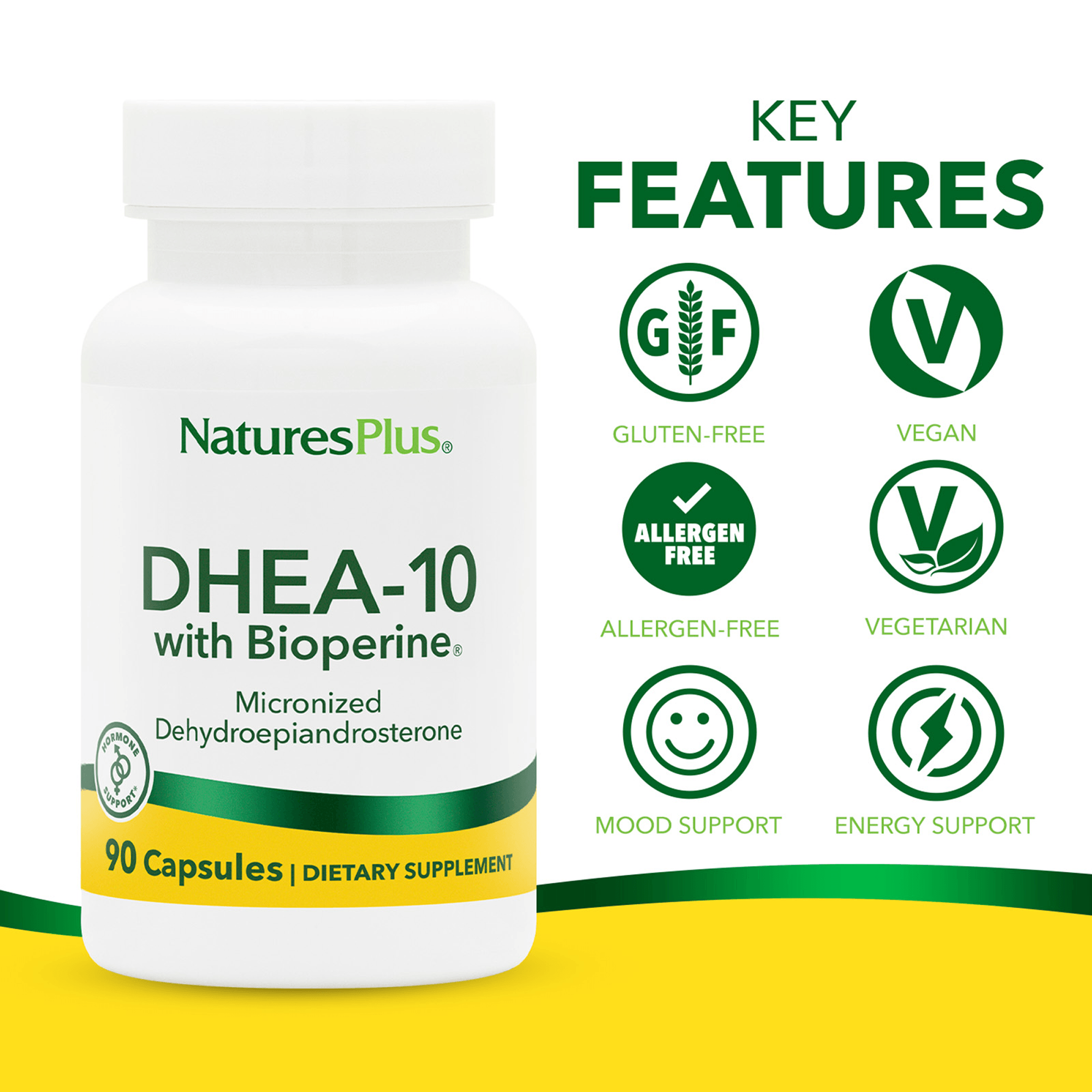 DHEA-10 Capsules - 90 Count