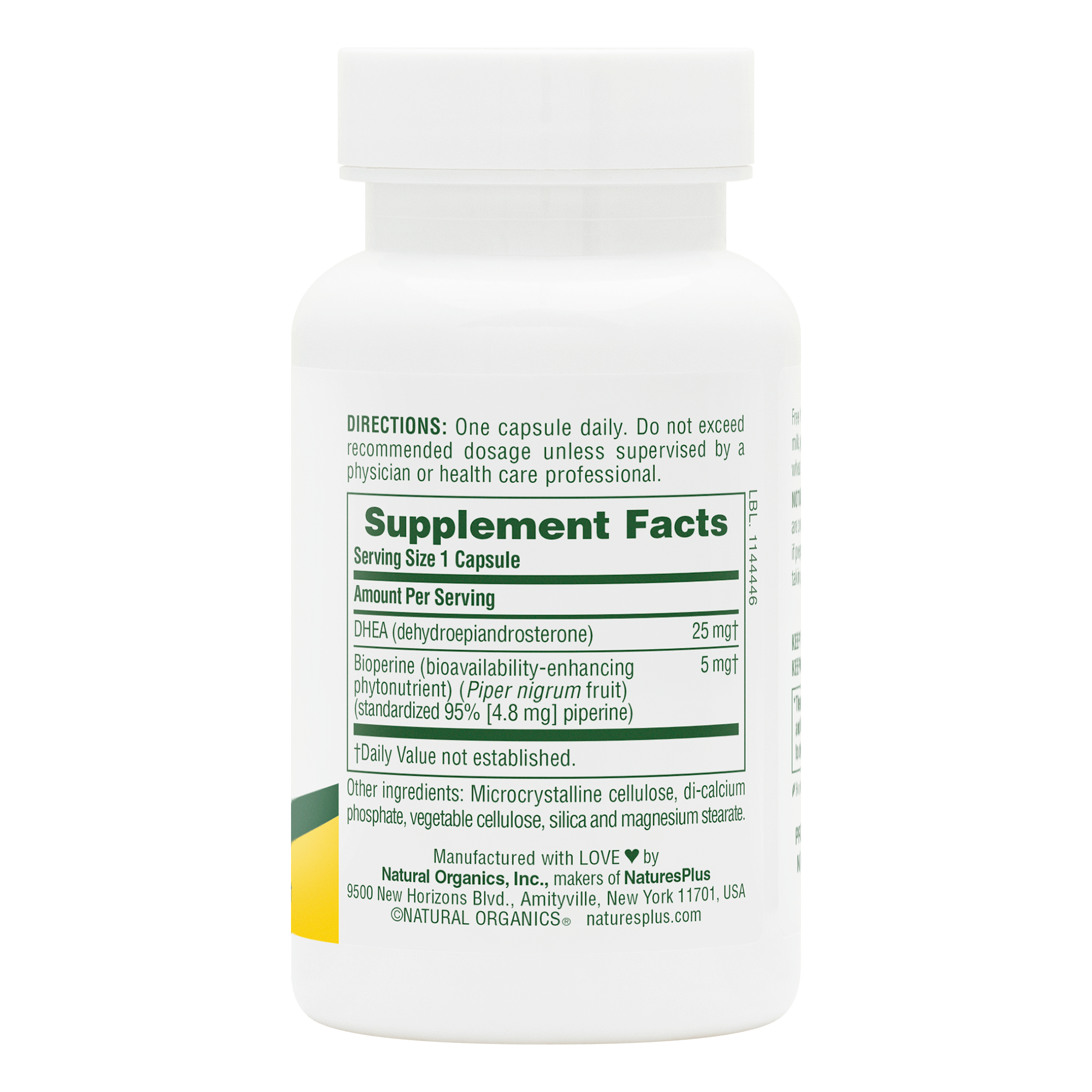 DHEA-25 Capsules - 60 Count