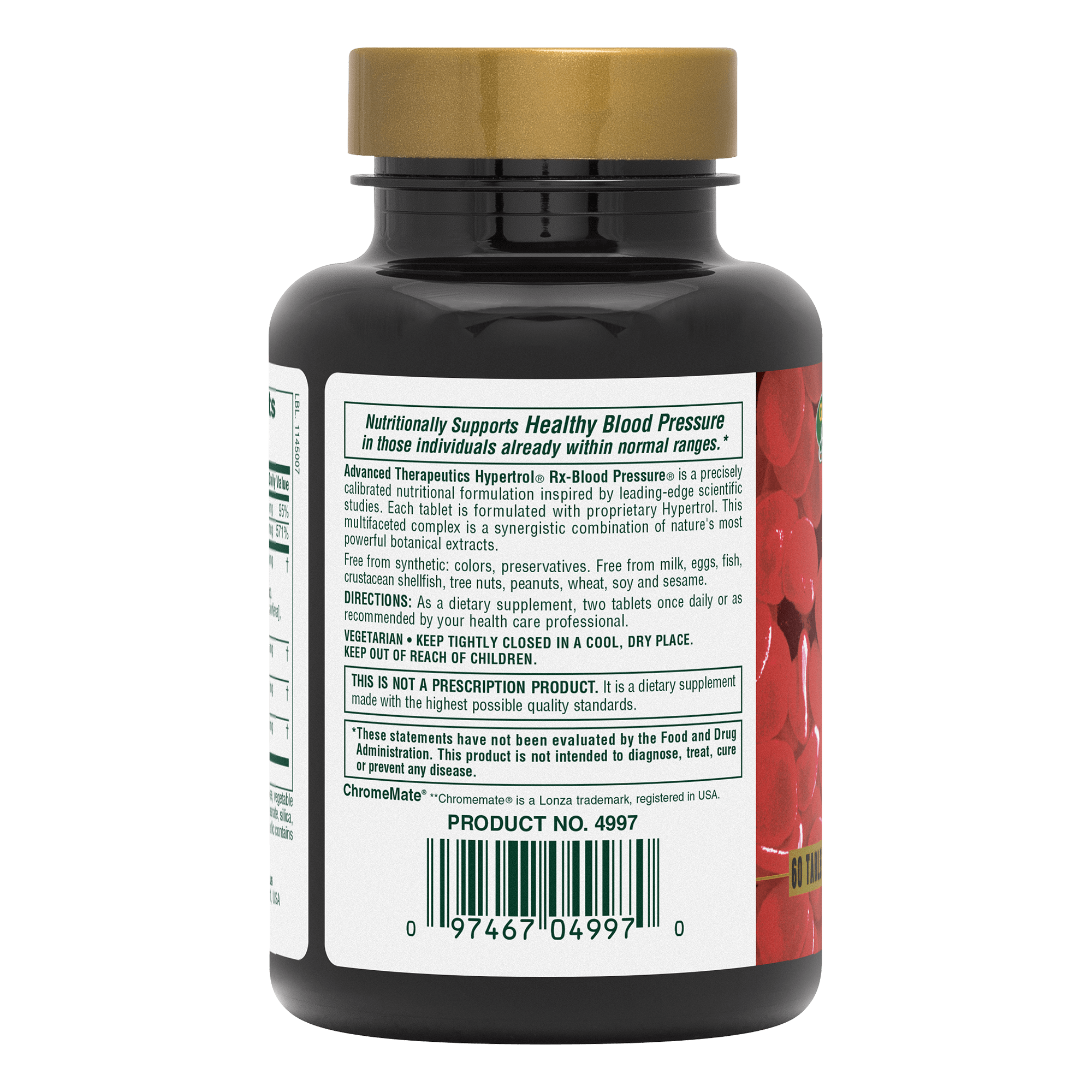Hypertrol® Rx-Blood Pressure® Tablets - 60 Count