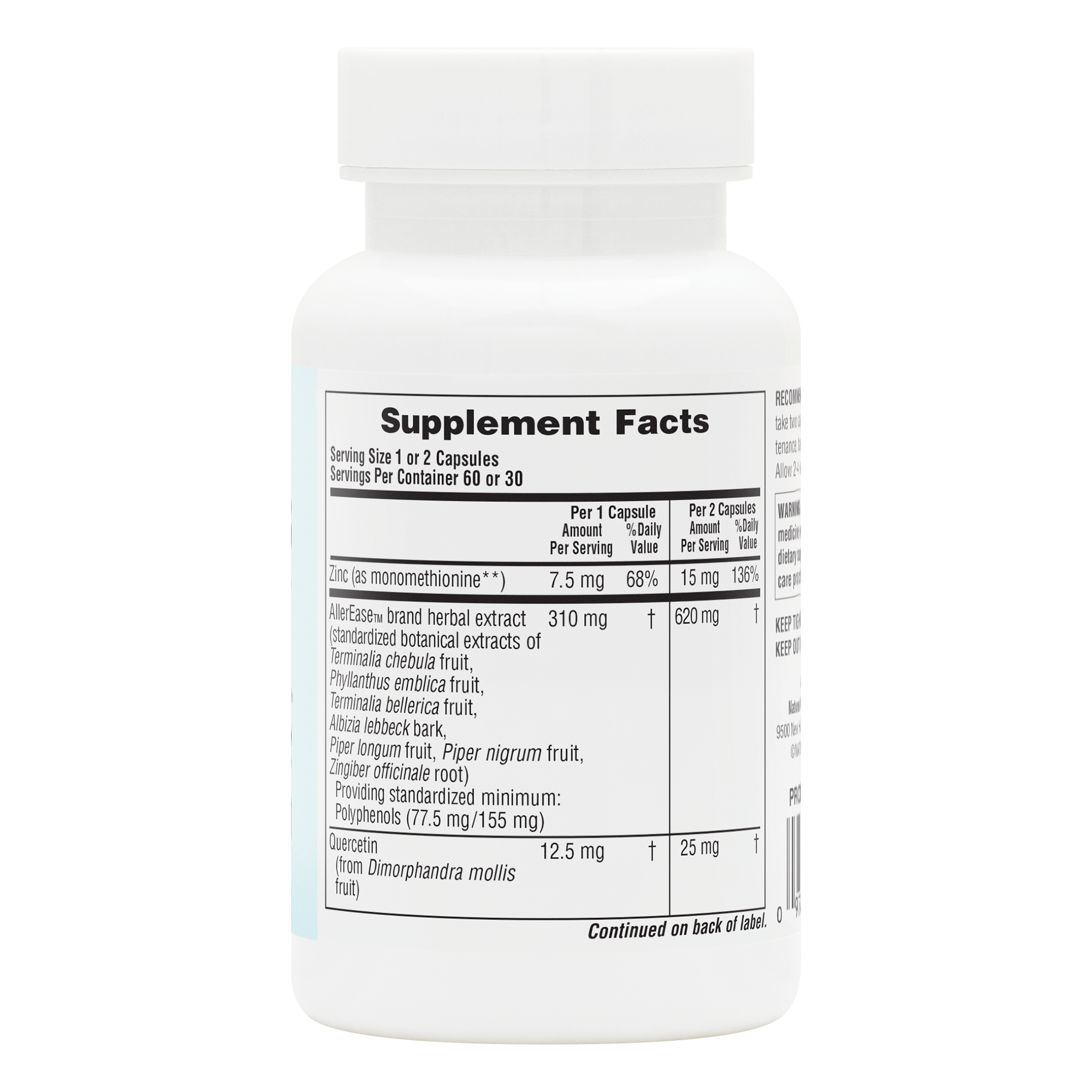 AllerEase Rx-Respiration Capsules - 60 Count