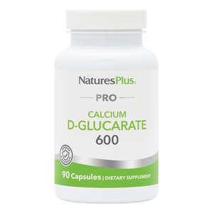 NaturesPlus PRO Calcium D-Glucarate (CDG) 600 MG Capsules - 90 Count