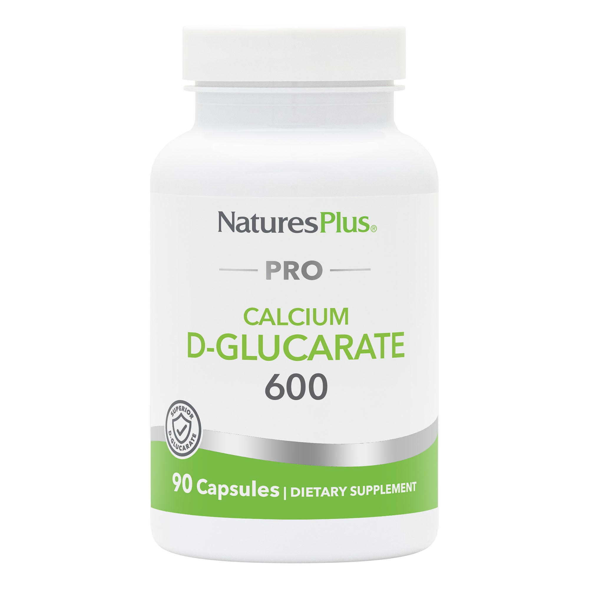 NaturesPlus PRO Calcium D-Glucarate (CDG) 600 MG Capsules