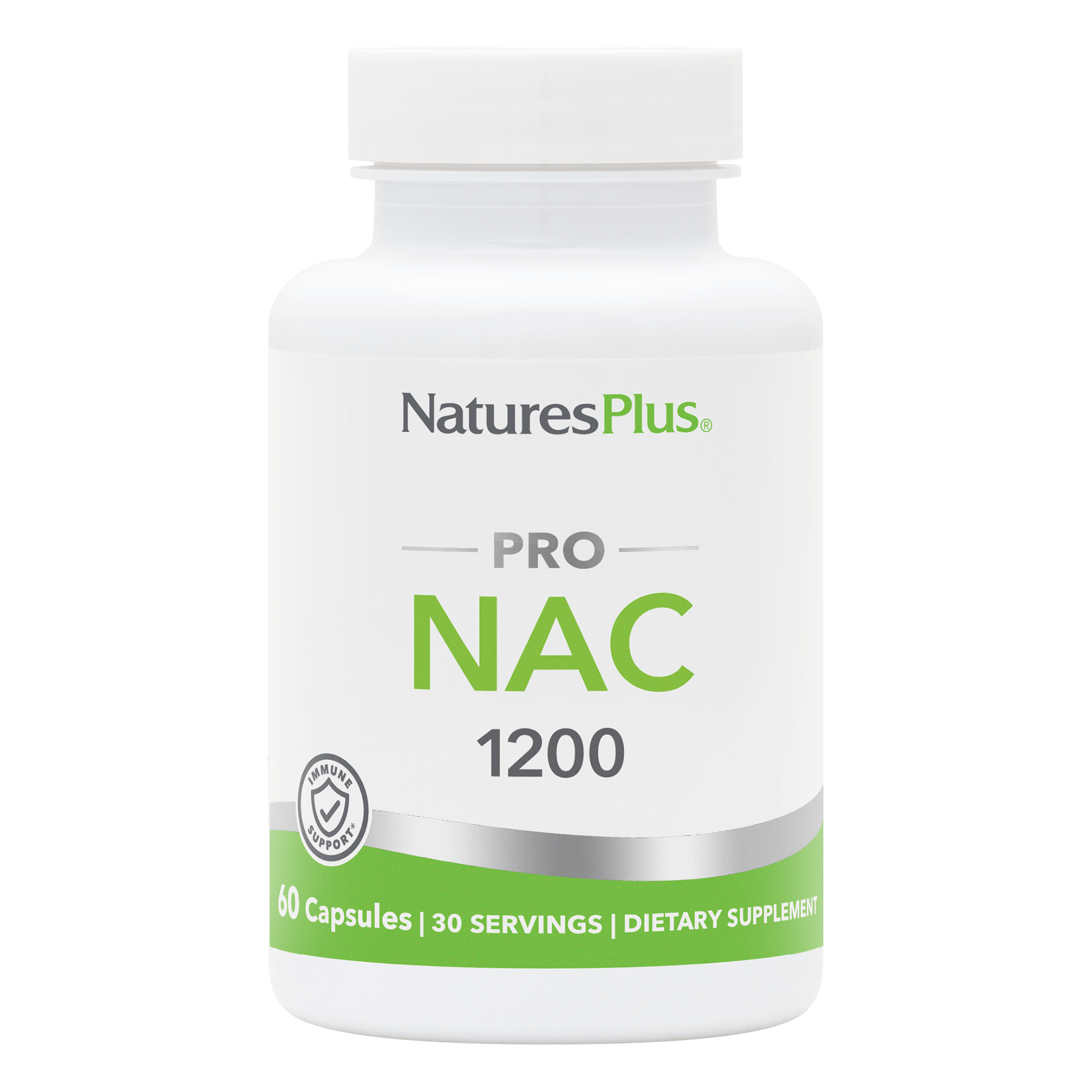 NaturesPlus PRO NAC 1200 Capsules - 60 Count