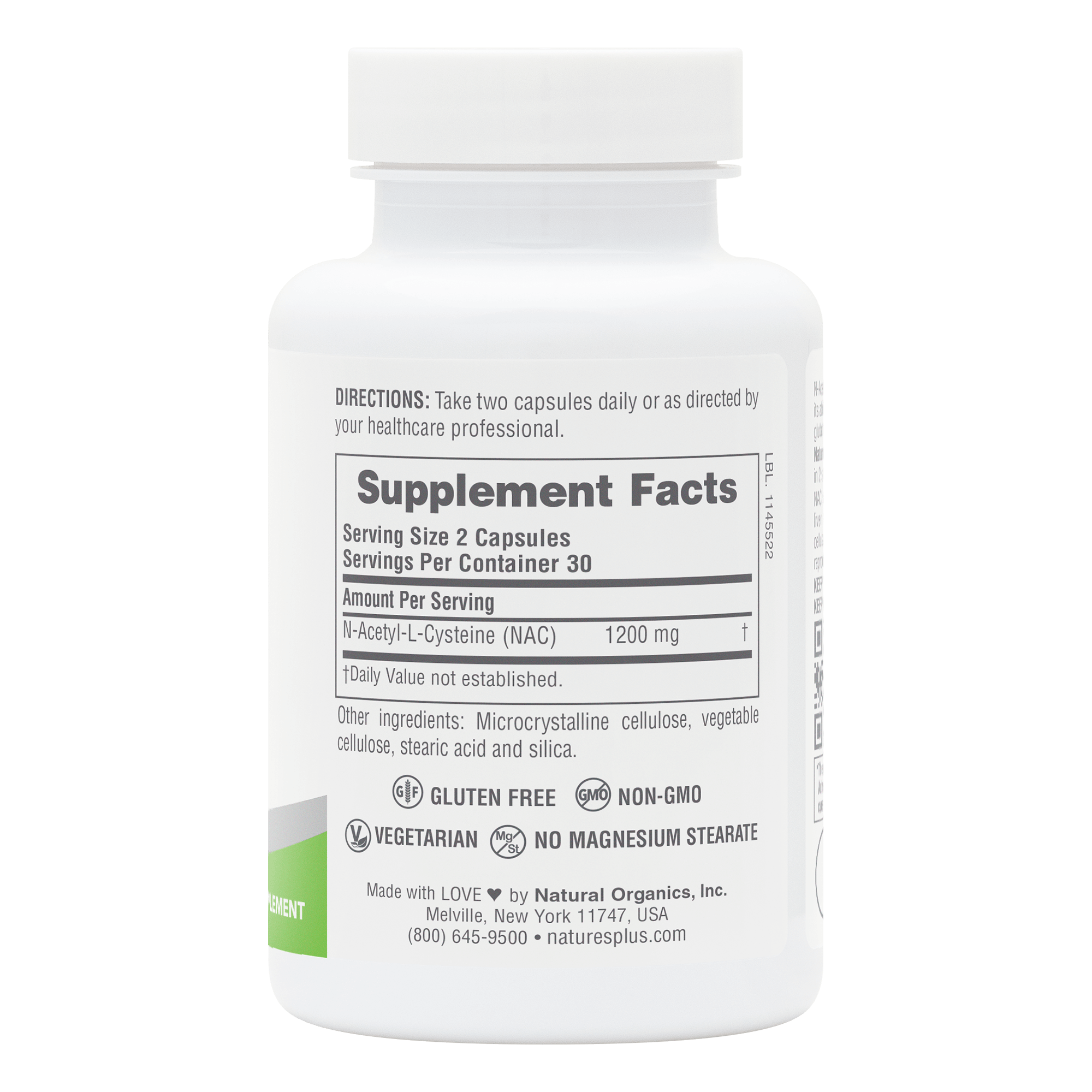 NaturesPlus PRO NAC 1200 Capsules - 60 Count