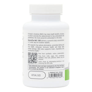 Second side product image of NaturesPlus PRO NAC 1200 Tablets containing 60 Count