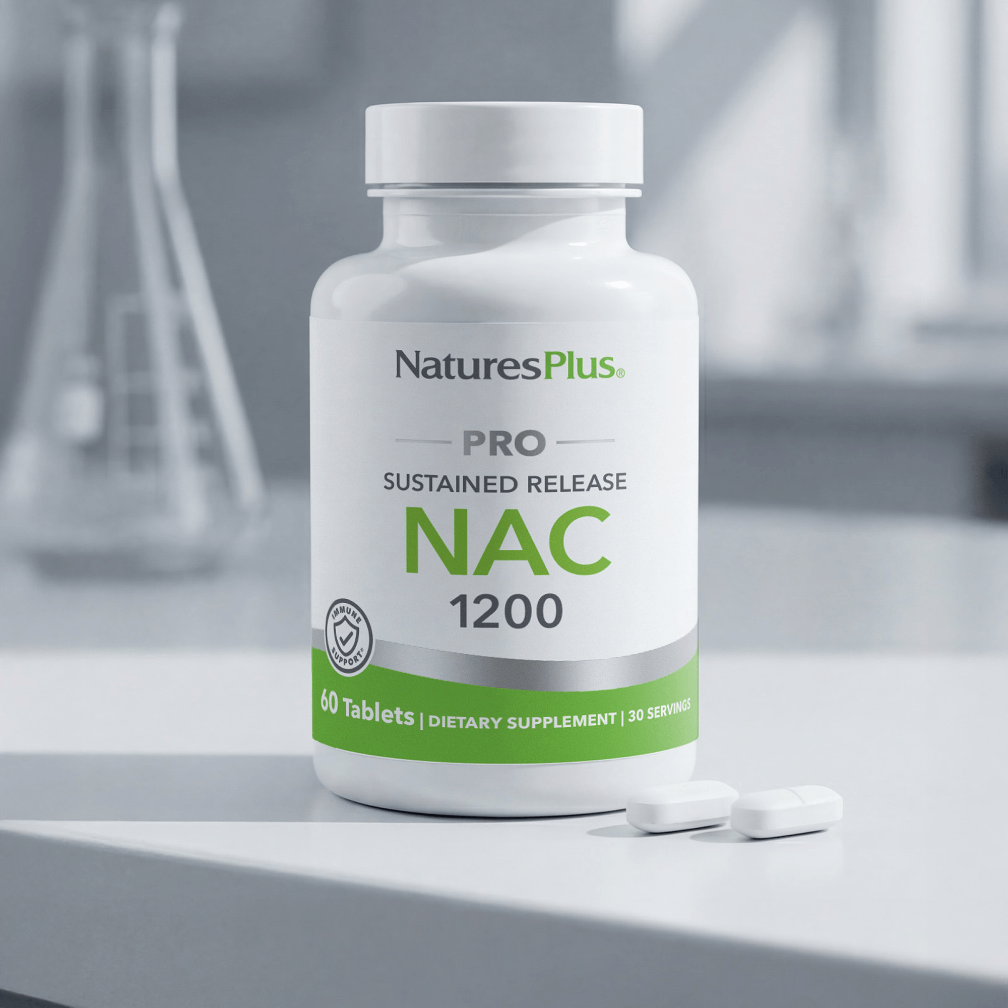 NaturesPlus PRO NAC 1200 Tablets - 60 Count