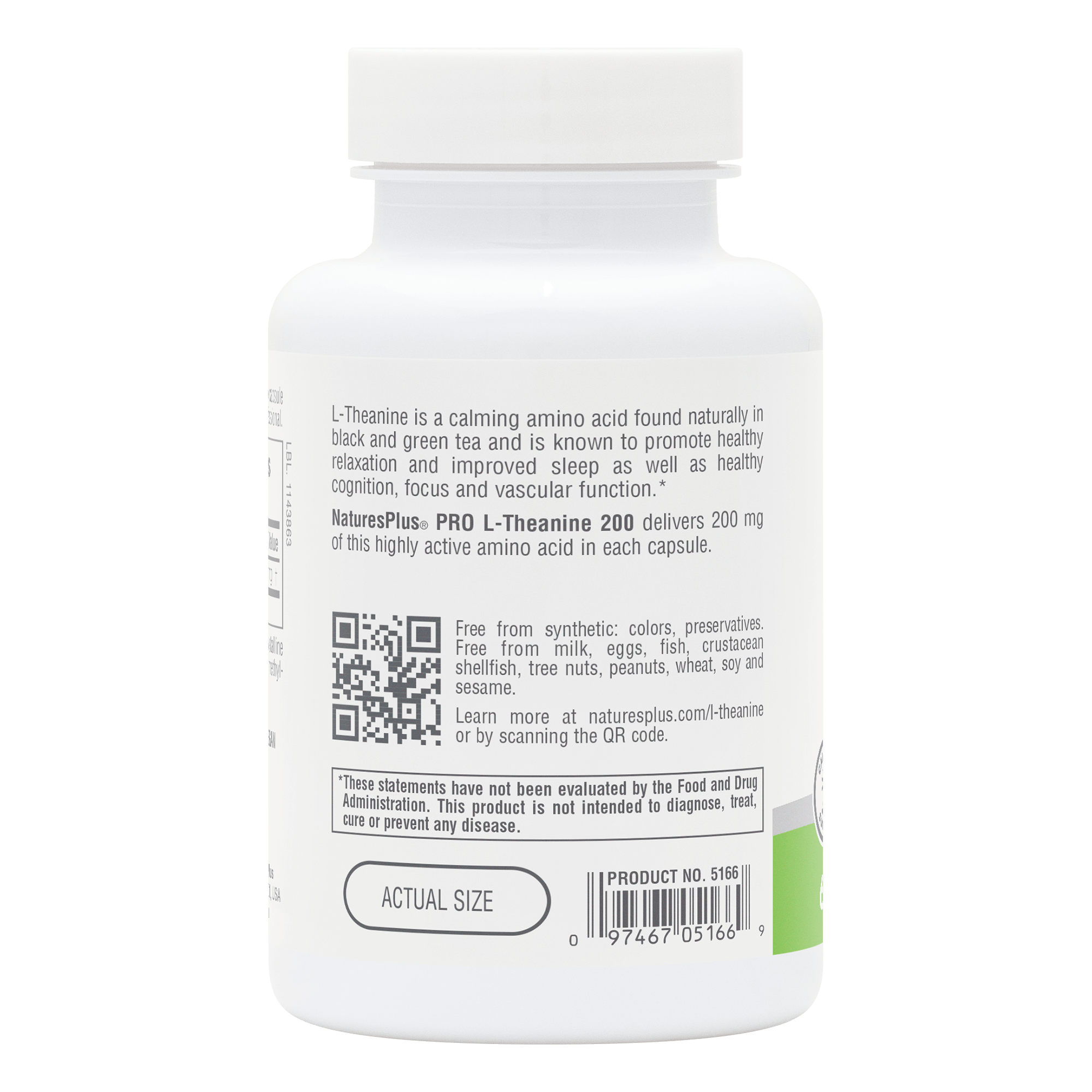 NaturesPlus PRO L-Theanine - 60 Count
