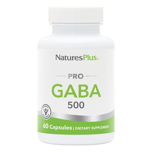 Frontal product image of NaturesPlus PRO GABA 500 mg Capsule containing 60 Count