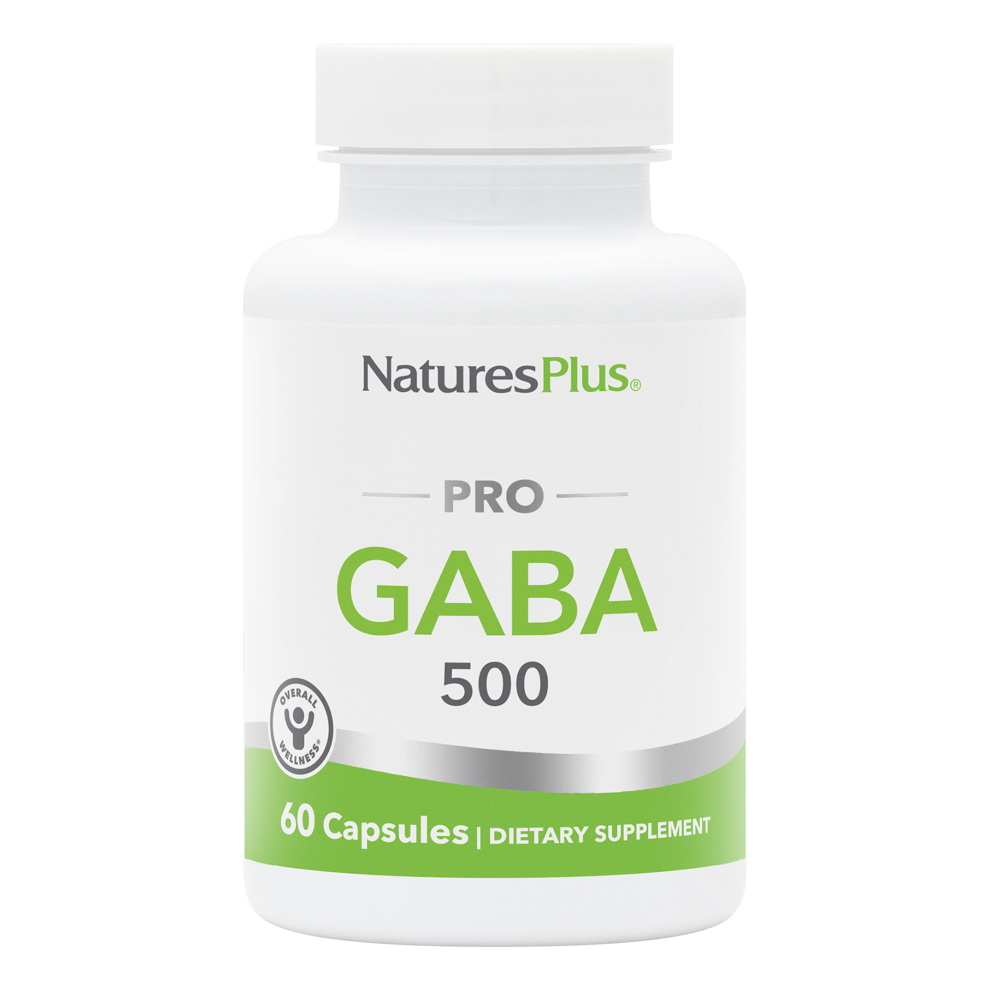 NaturesPlus PRO GABA 500 mg Capsule - 60 Count