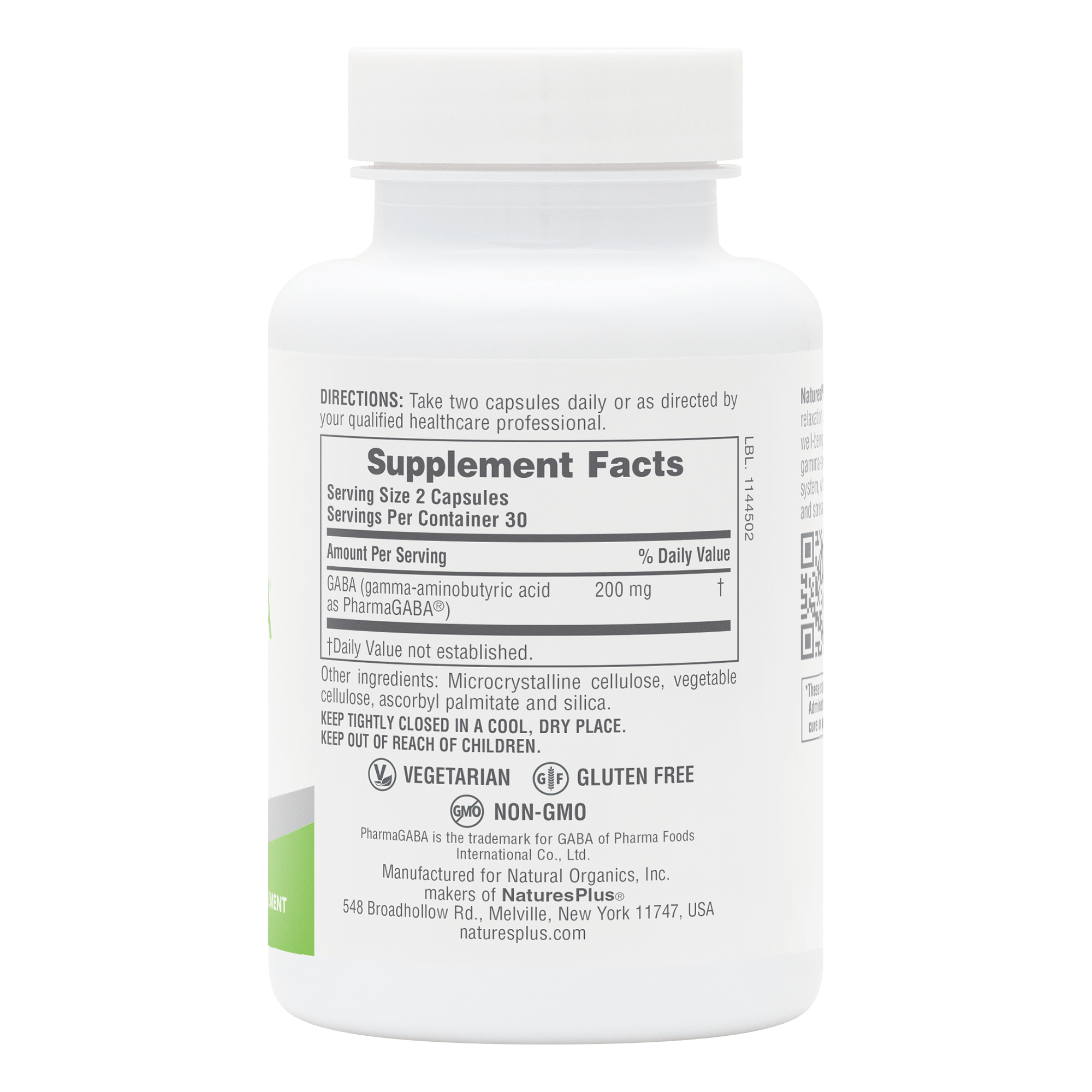 NaturesPlus PRO PharmaGABA® - 60 Count