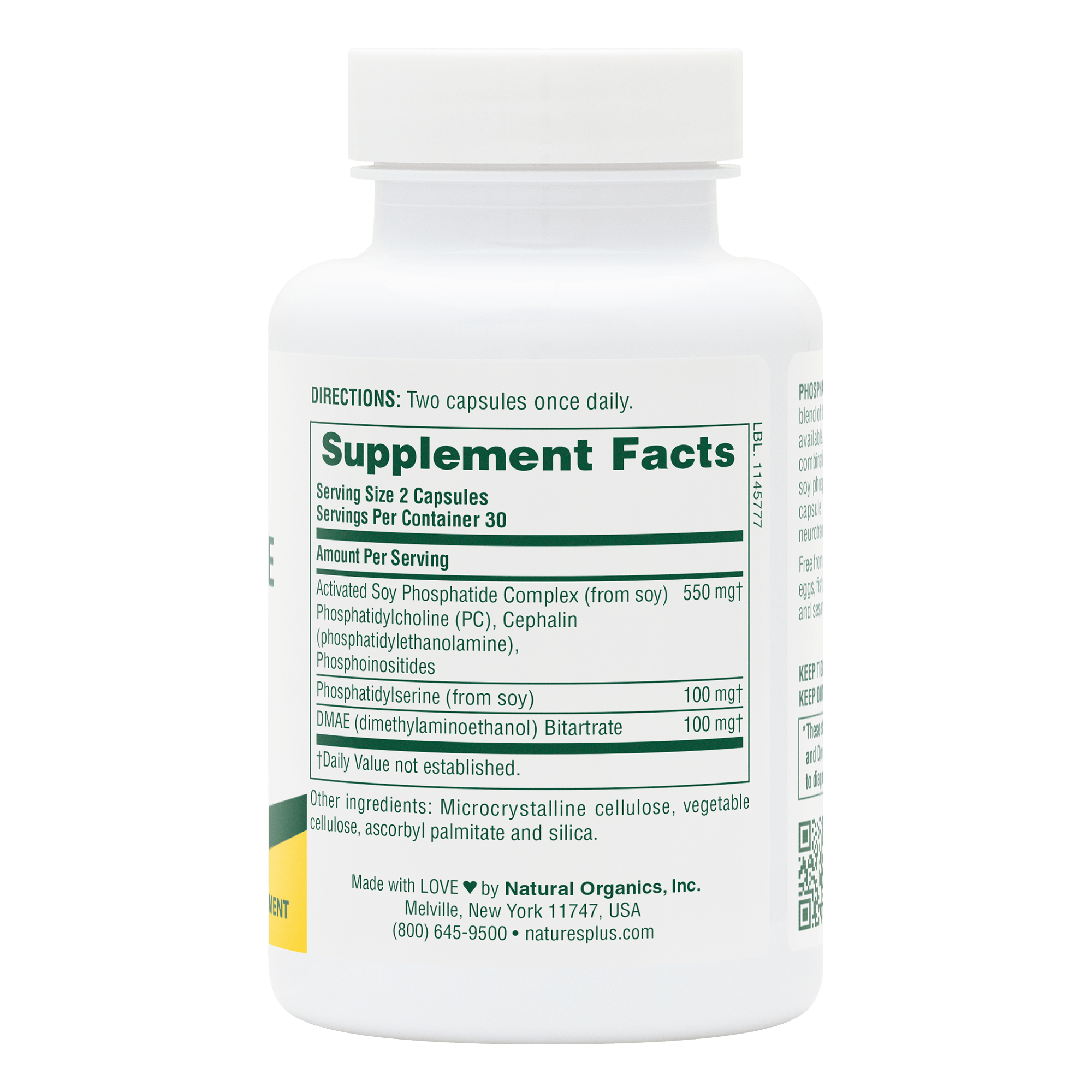 Phosphatidylserine/DMAE Complex Capsules - 60 Count