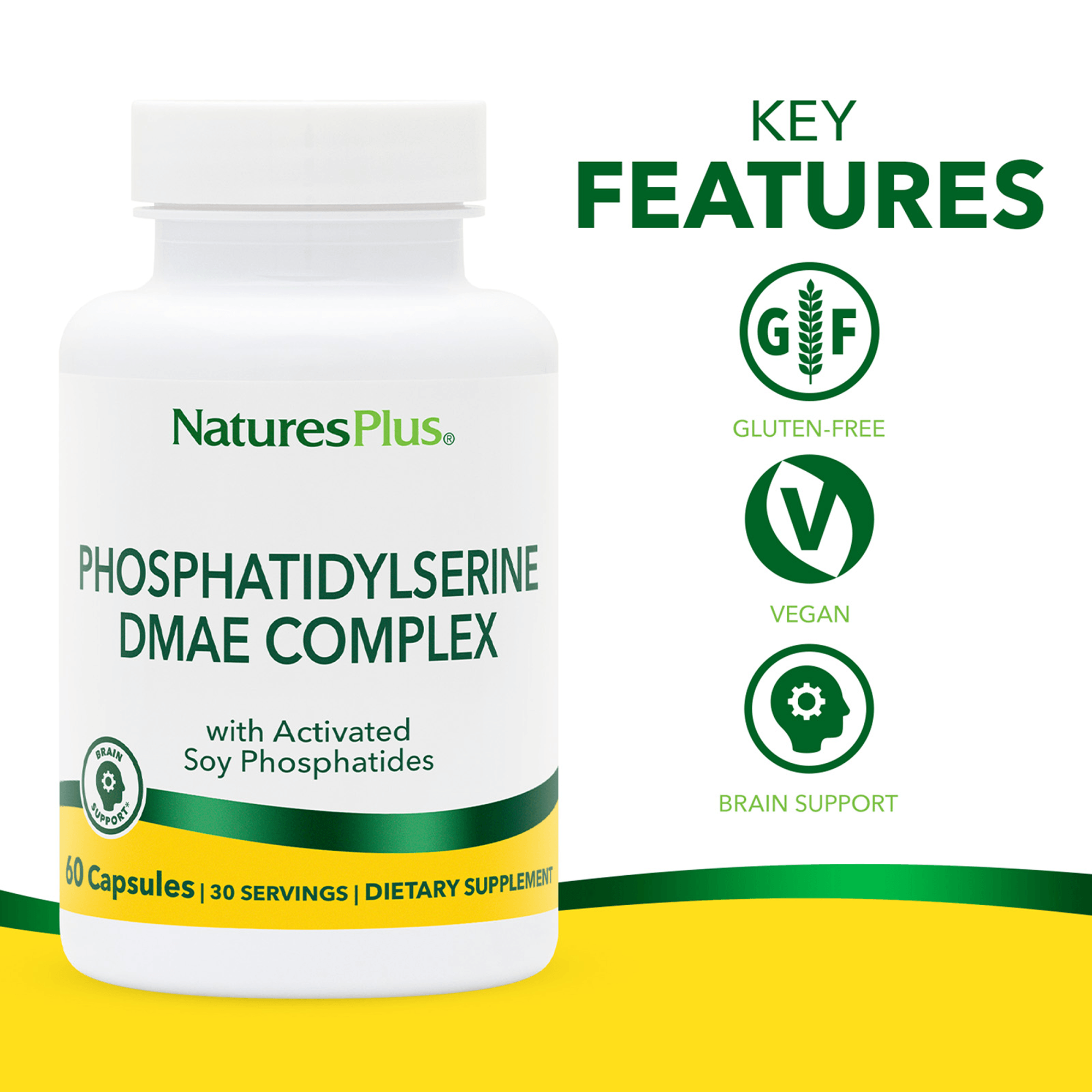 Phosphatidylserine/DMAE Complex Capsules - 60 Count