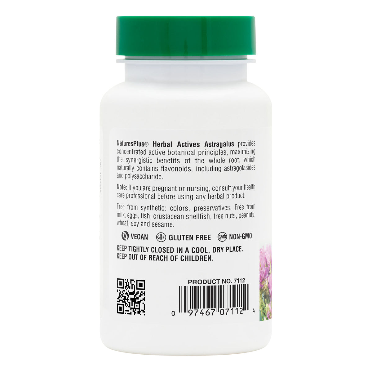 product image of Herbal Actives Astragalus Capsules containing 60 Count