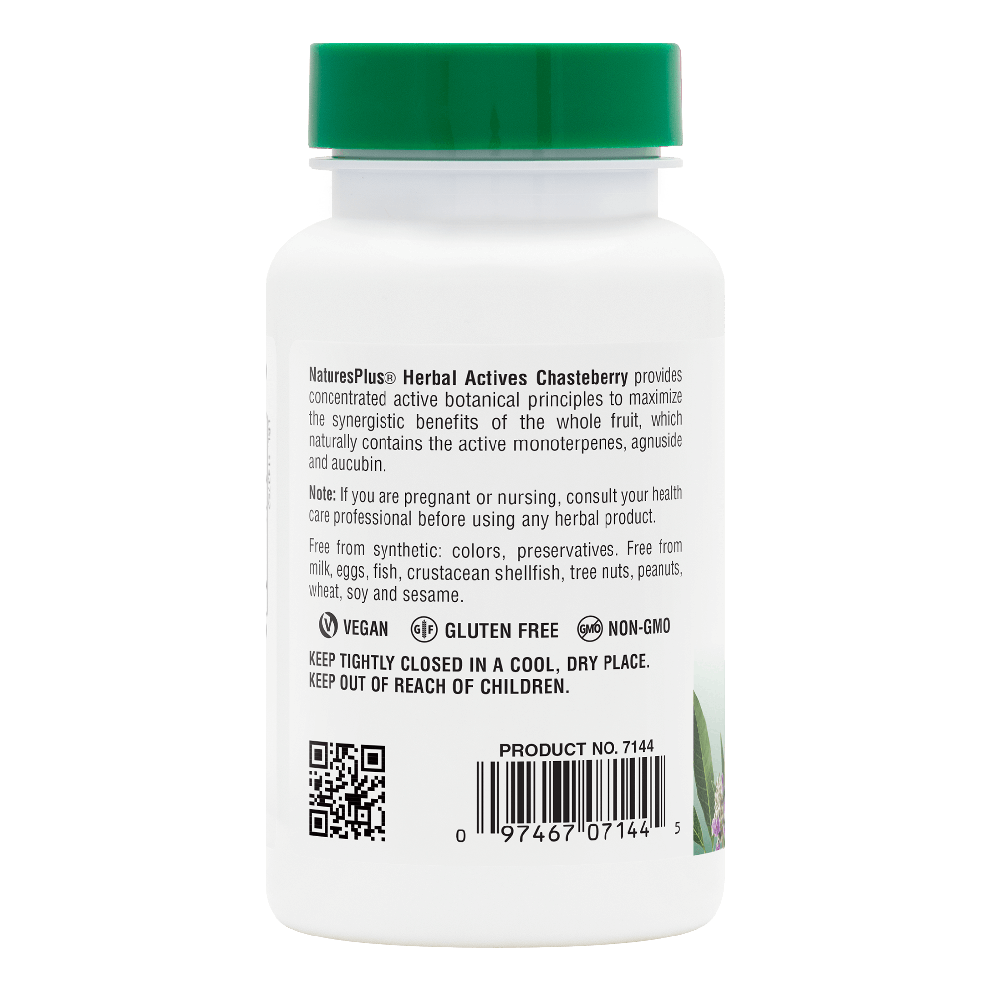 Herbal Actives Chasteberry Capsules - 60 Count