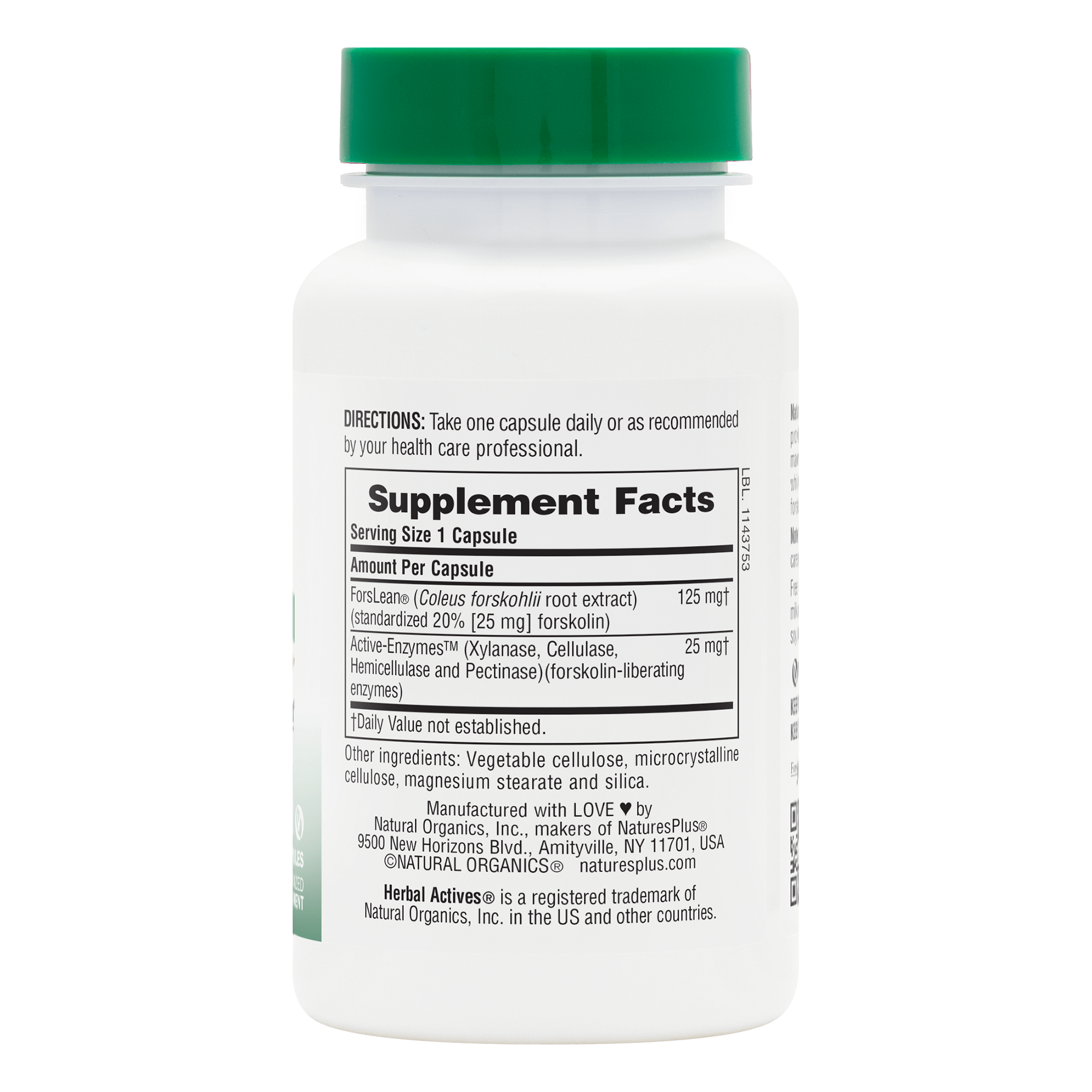 Herbal Actives® Coleus Forskohlii Capsules - 60 Count
