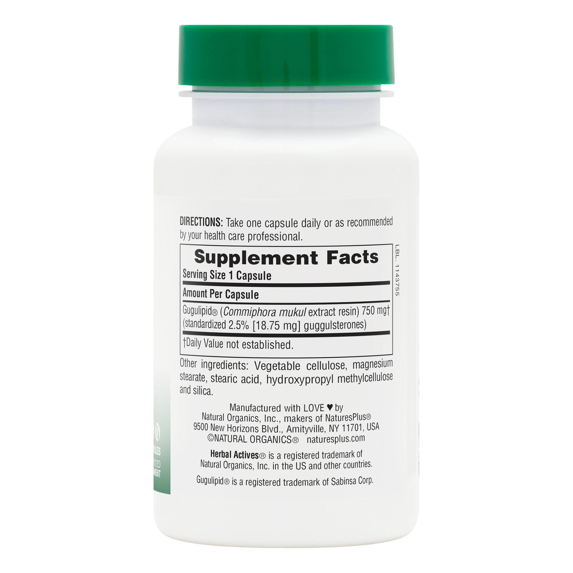 Herbal Actives® Gugulipid® Capsules - 60 Count