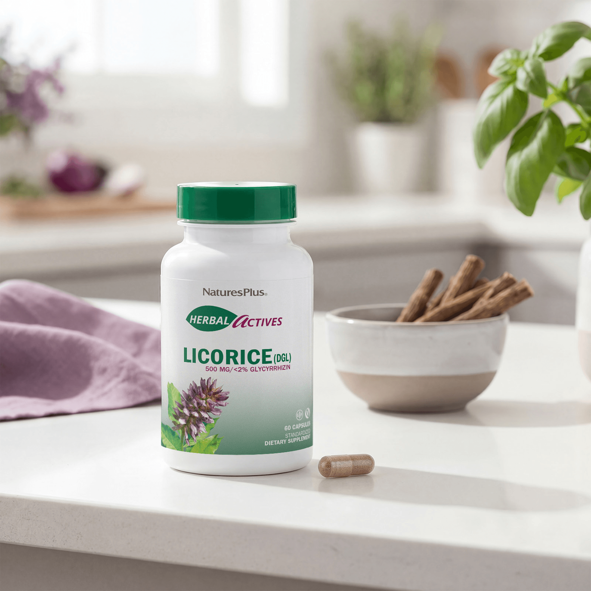 Herbal Actives® Licorice DGL Capsules - 60 Count