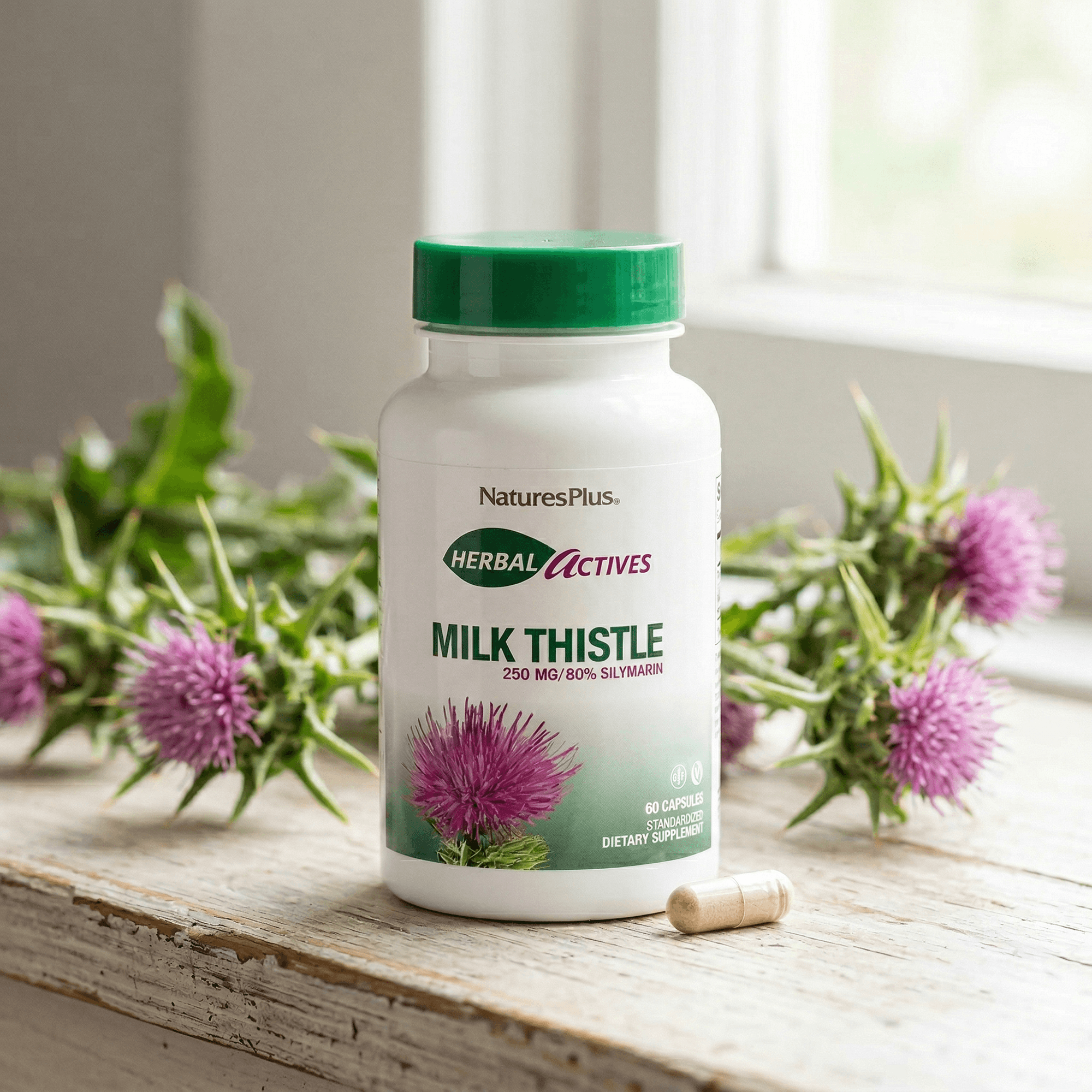 Herbal Actives® Milk Thistle Capsules - 60 Count
