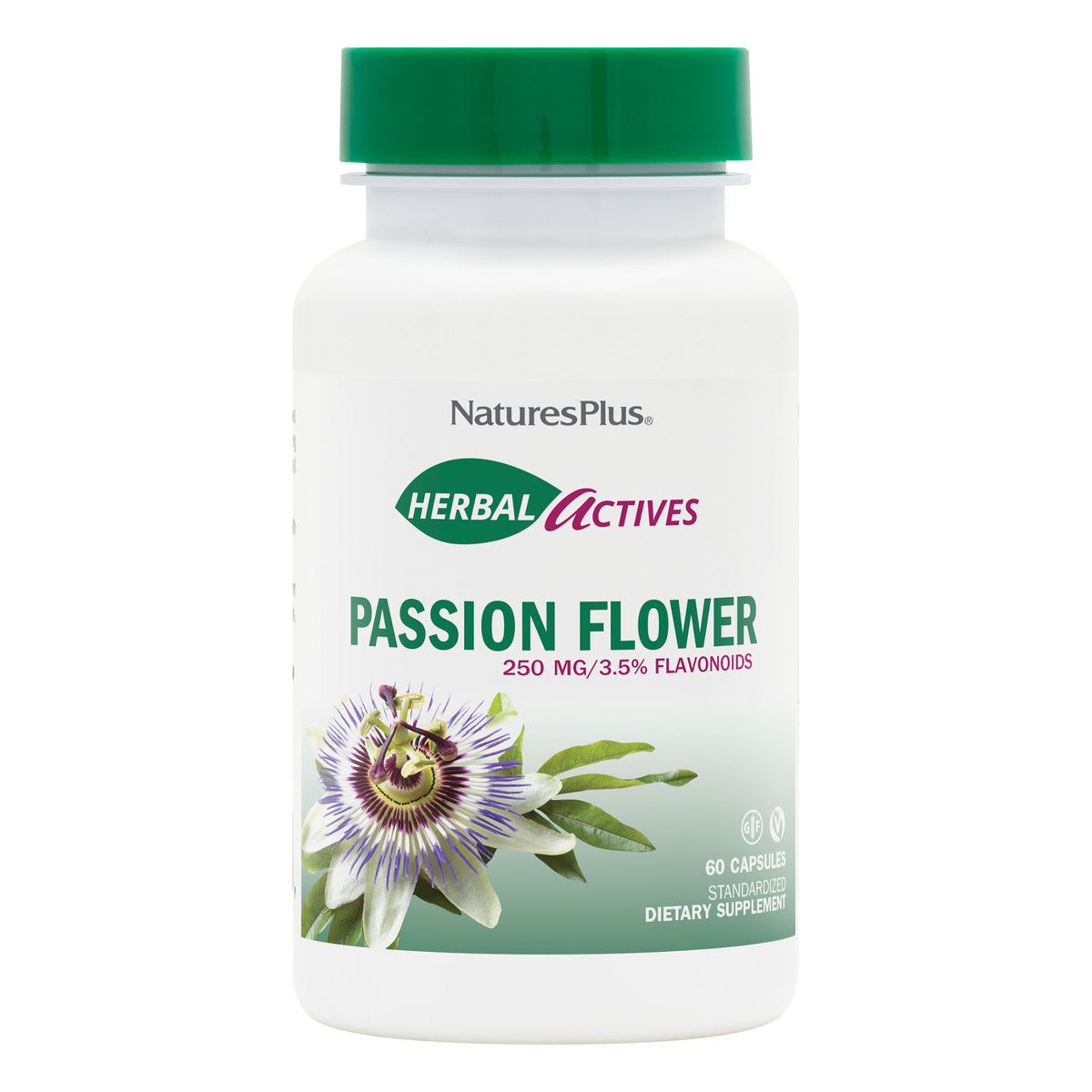 product image of Herbal Actives Passion Flower Capsules containing 60 Count