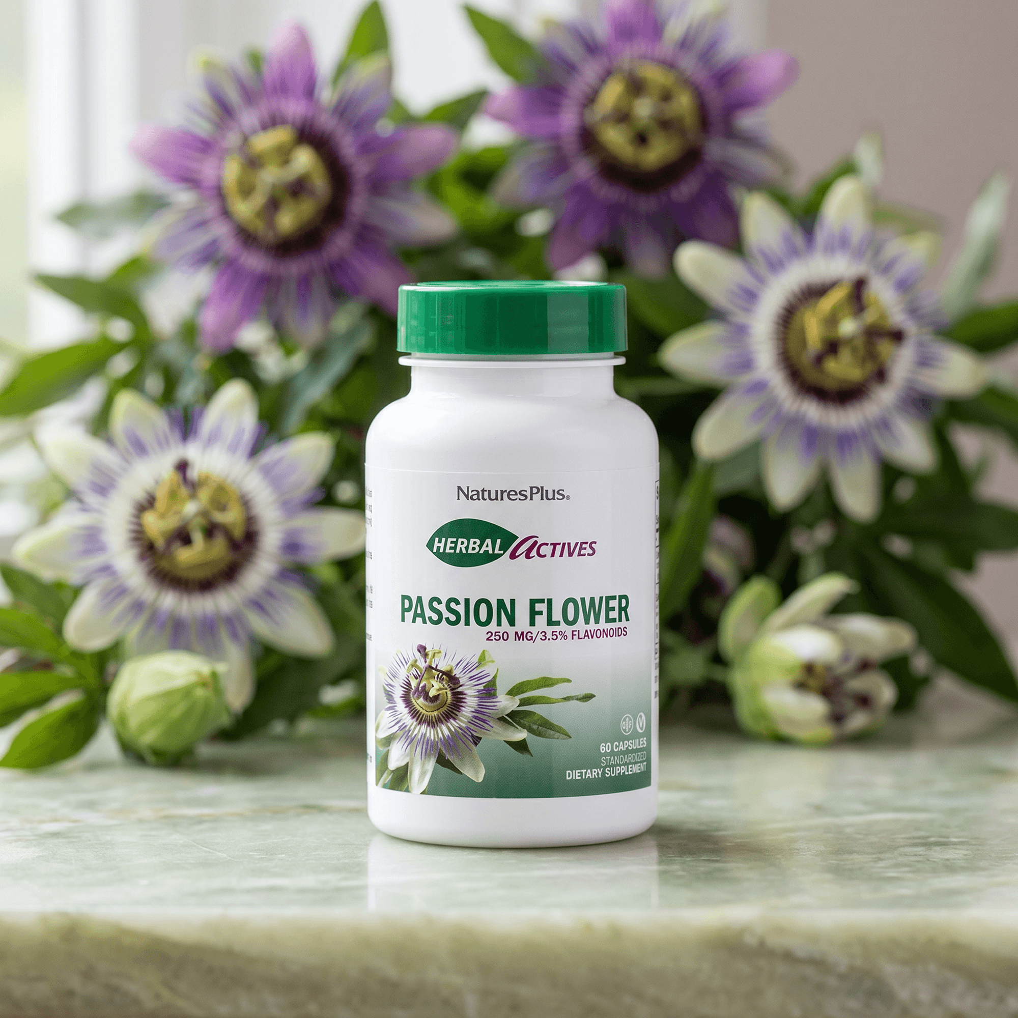 Herbal Actives® Passion Flower Capsules - 60 Count
