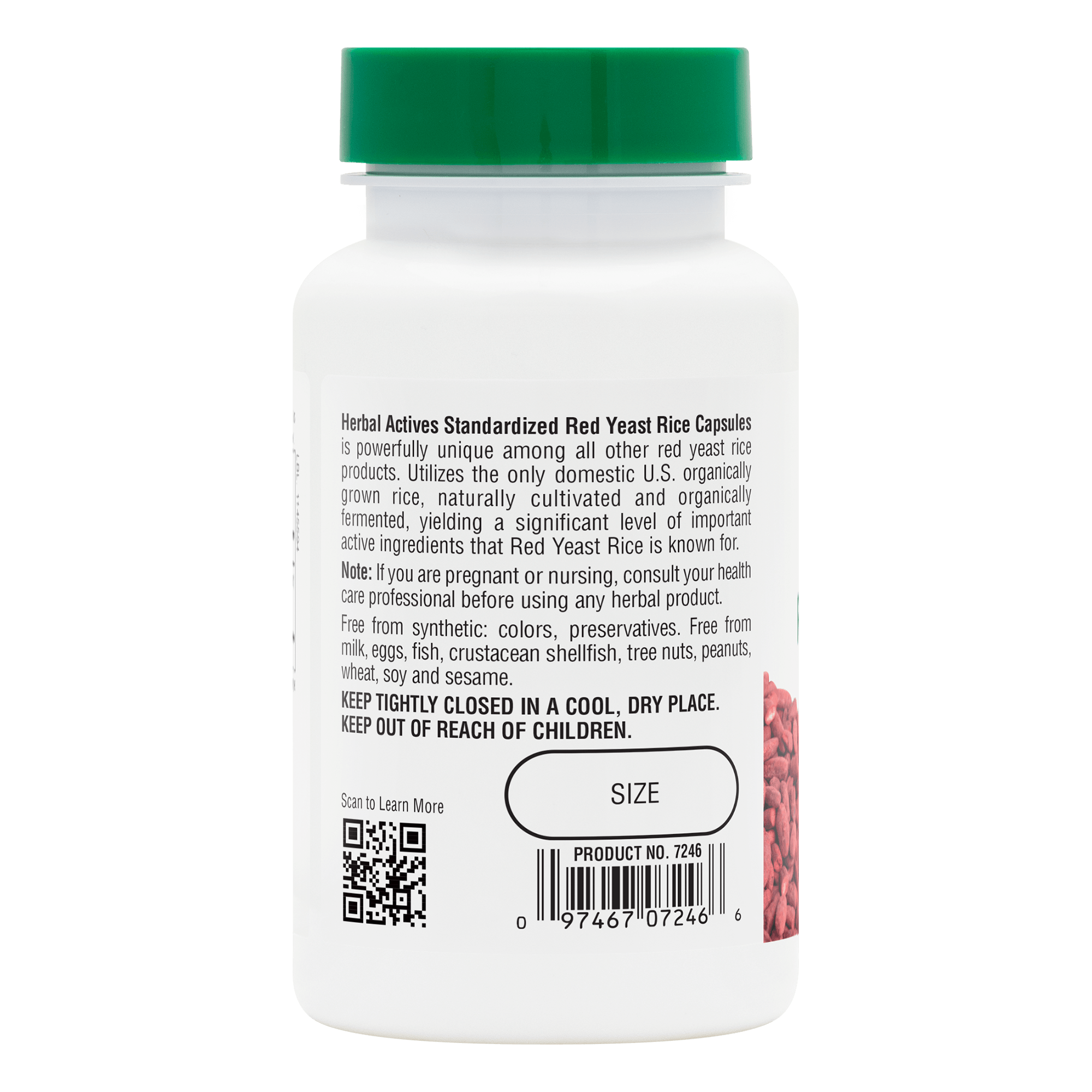 Herbal Actives® Red Yeast Rice Capsules - 60 Count