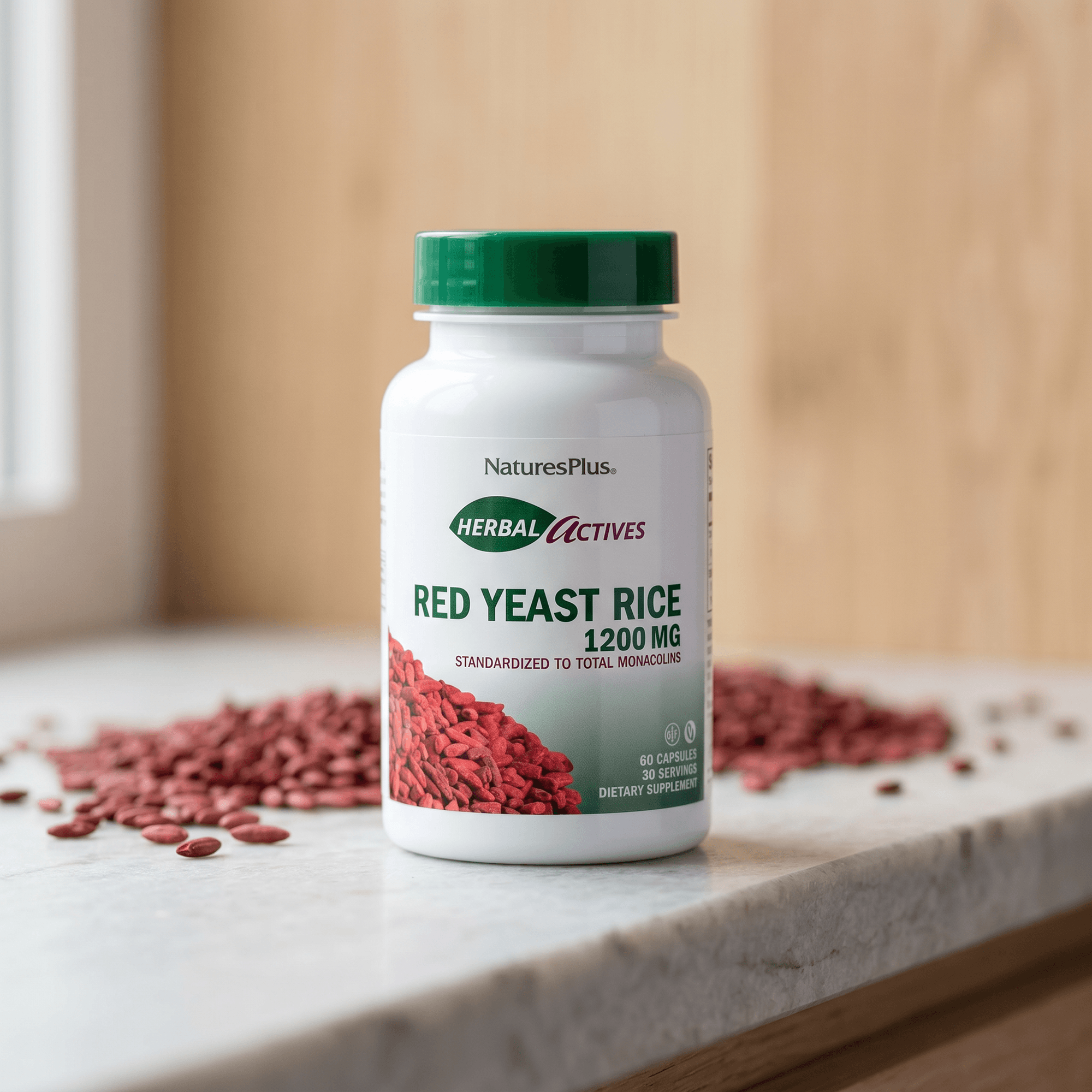 Herbal Actives Red Yeast Rice Capsules - 60 Count