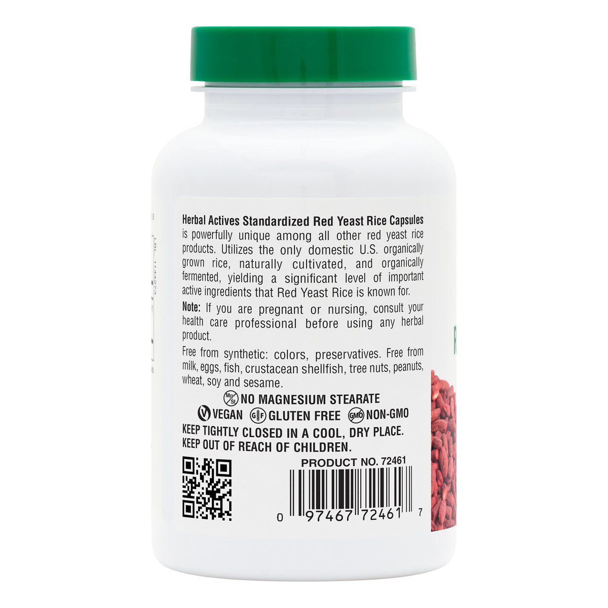 product image of Herbal Actives Red Yeast Rice Capsules containing 120 Count