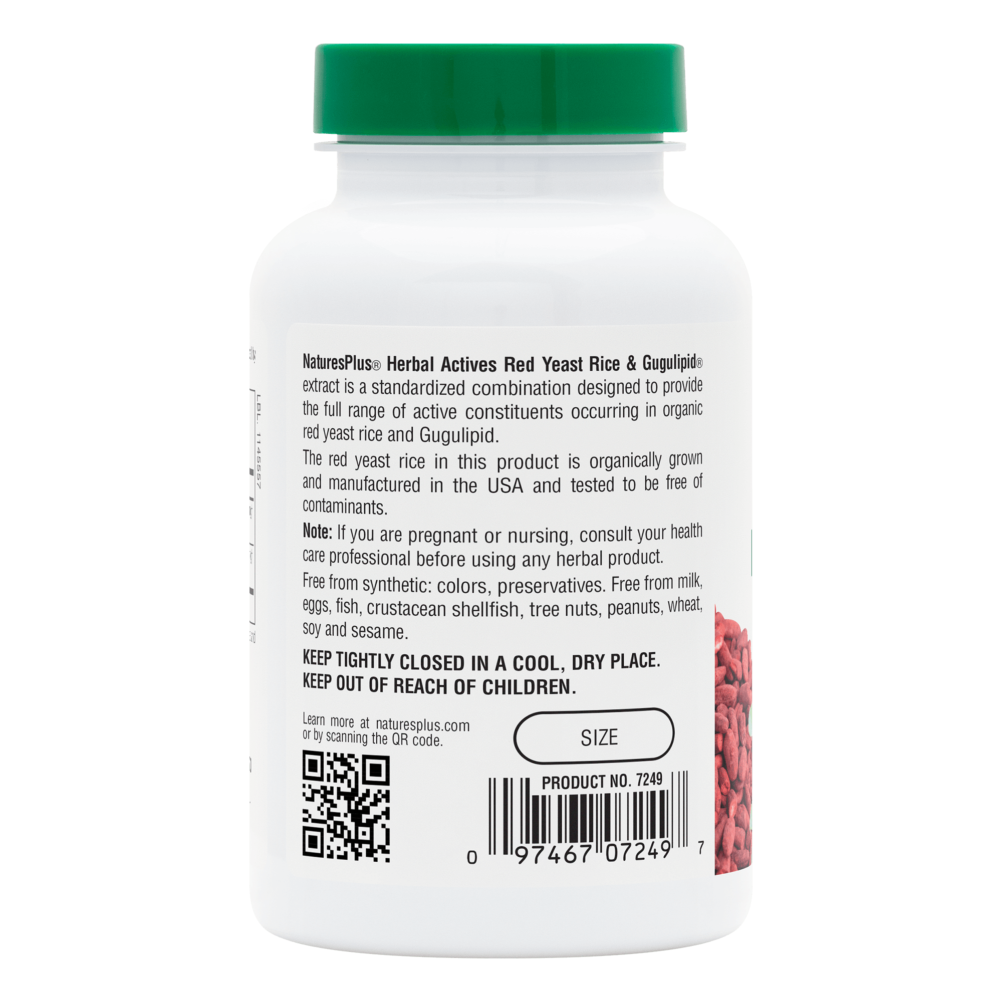 Herbal Actives® Red Yeast Rice/Gugulipid® Capsules - 120 Count