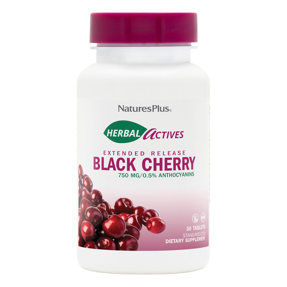 product image of Herbal Actives Black Cherry Extended Release Tablets containing 30 Count