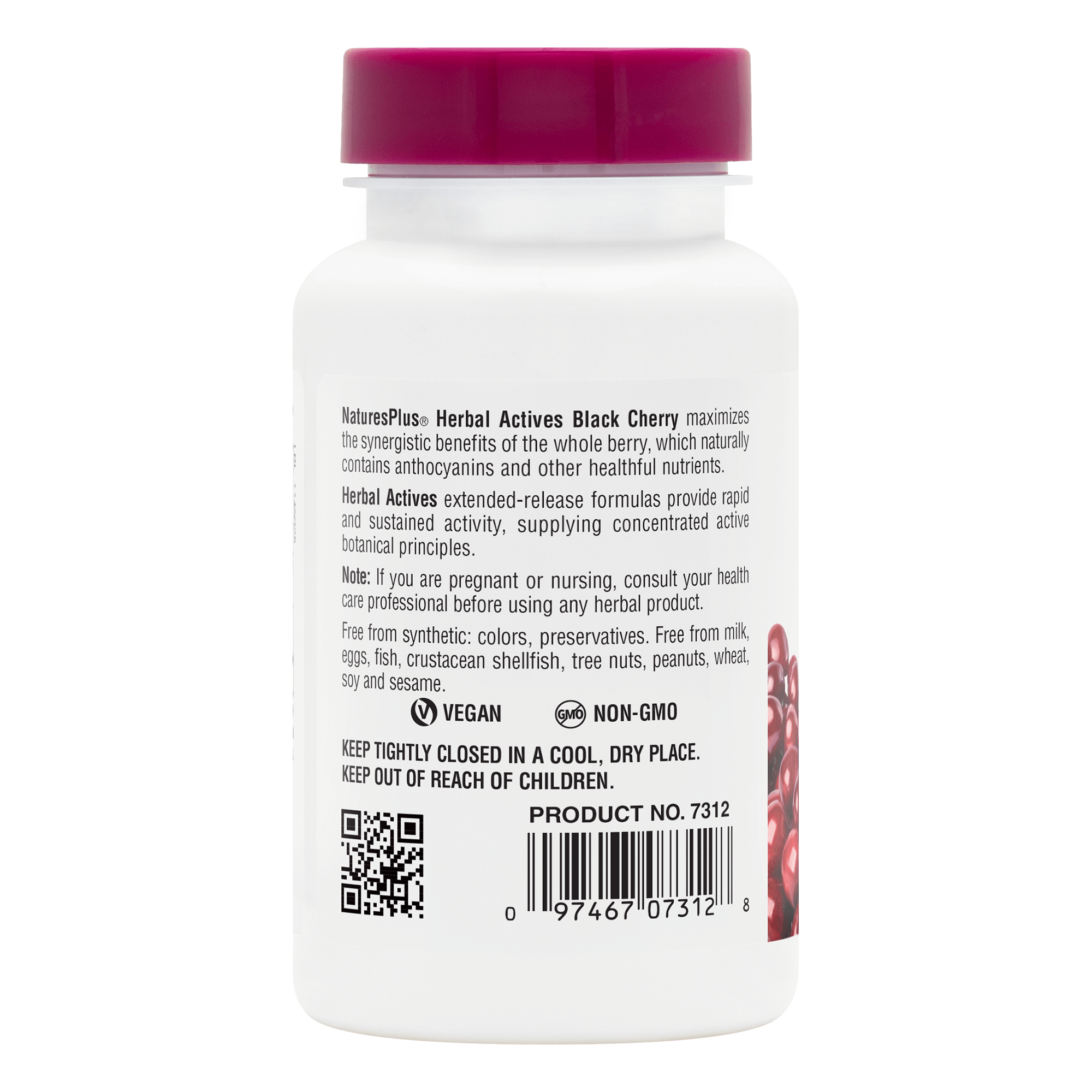 Herbal Actives Black Cherry Extended Release Tablets - 30 Count